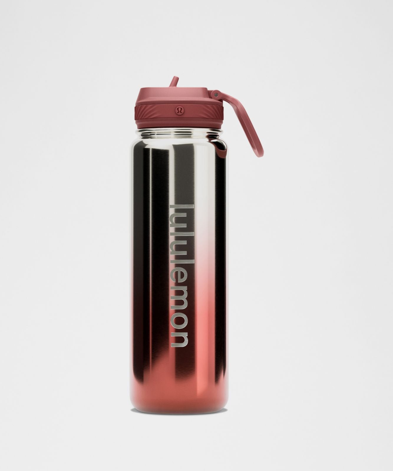 Back to Life Sport Bottle 24oz Straw Lid *Shine Dark Rose Gold/Silver