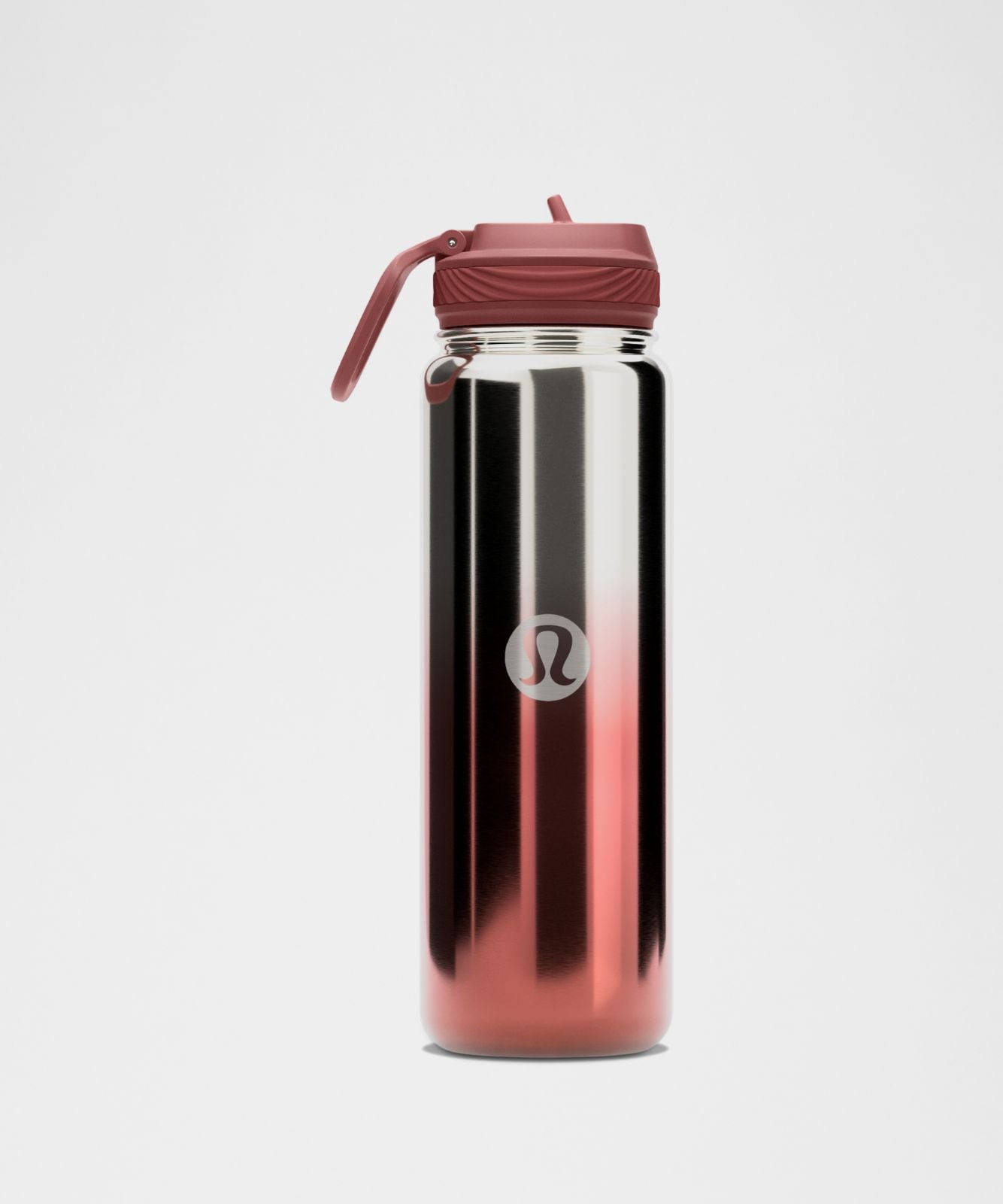 Back to Life Sport Bottle 24oz Straw Lid *Shine Dark Rose Gold/Silver