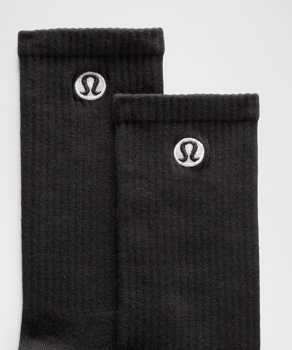 Unisex Daily Essential Crew Socks *3 Pack Black