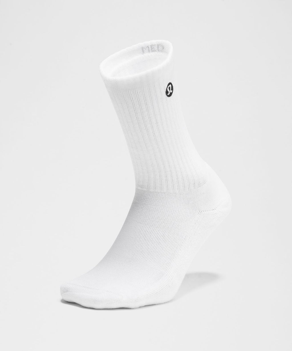 Unisex Daily Essential Crew Socks *3 Pack White