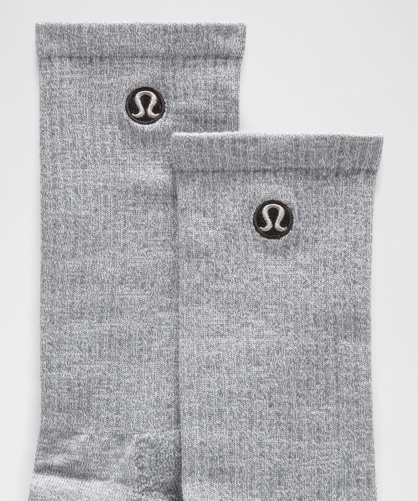 Unisex Daily Essential Crew Socks *3 Pack White/Heathered Core Light Grey/Black