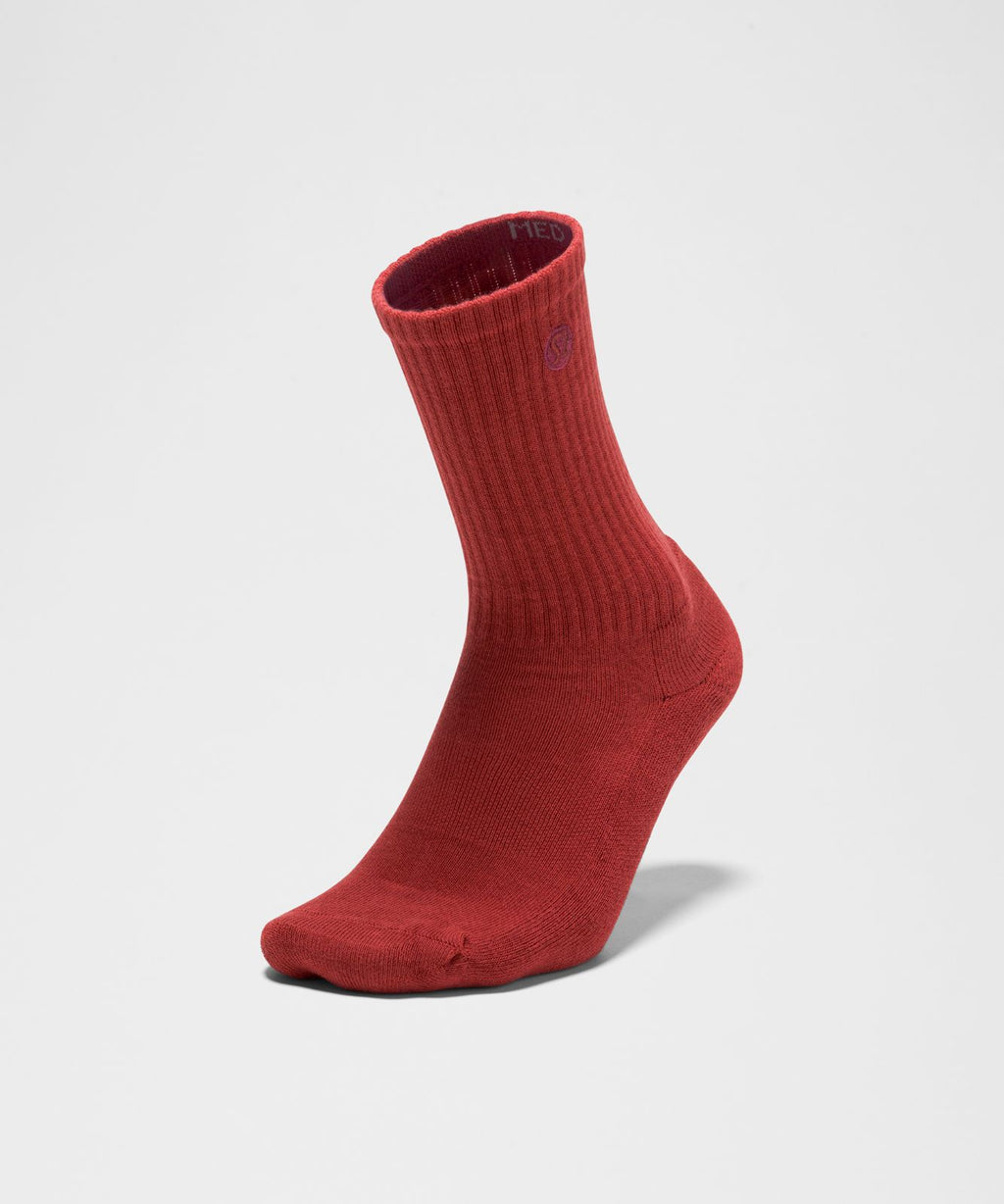 Unisex Daily Essential Crew Socks *3 Pack Rocket Red/Remixed Marine/Light Ivory