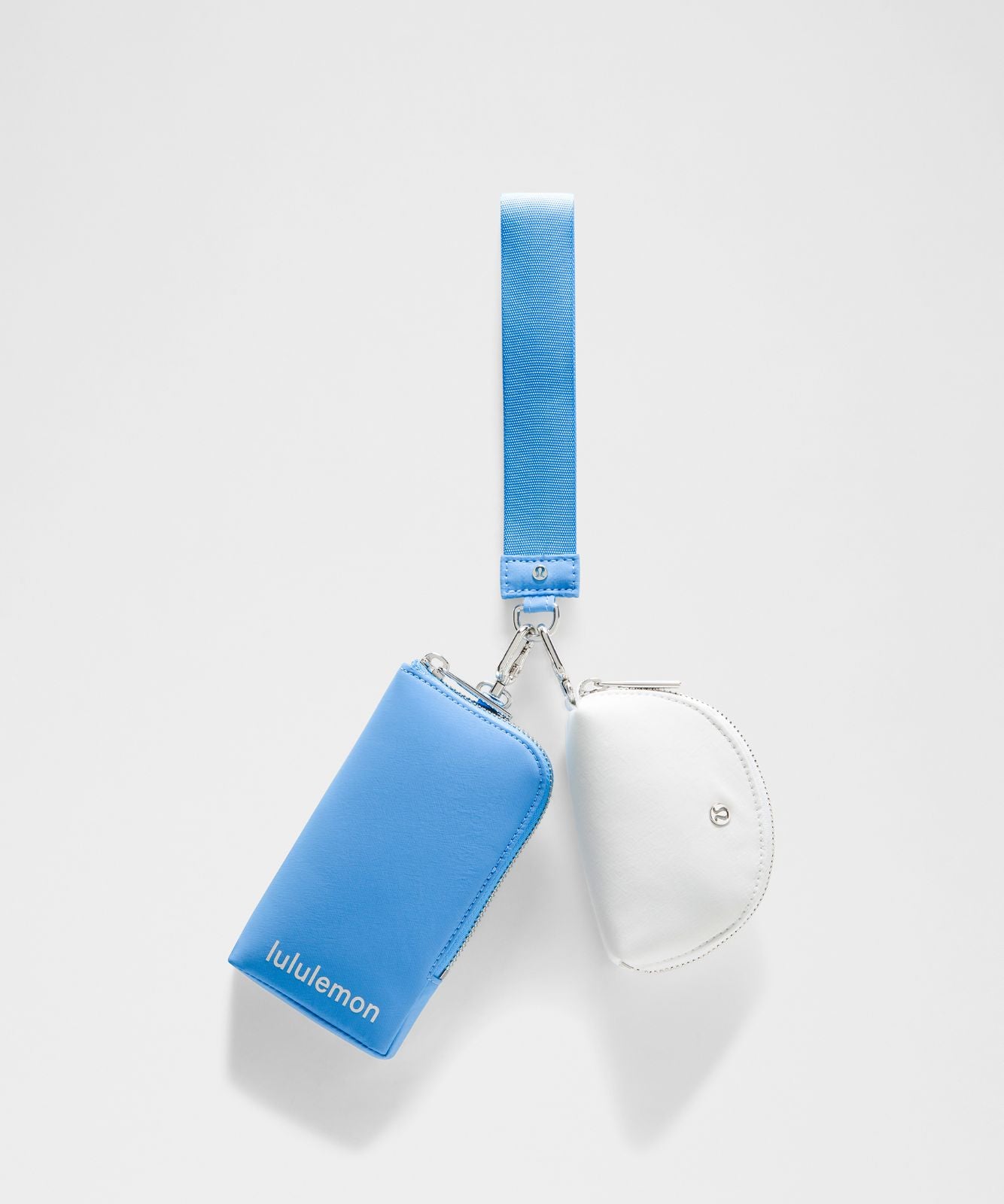 Dual Pouch Wristlet *Wallet Ocean Wave/Polo Pastel/Silver