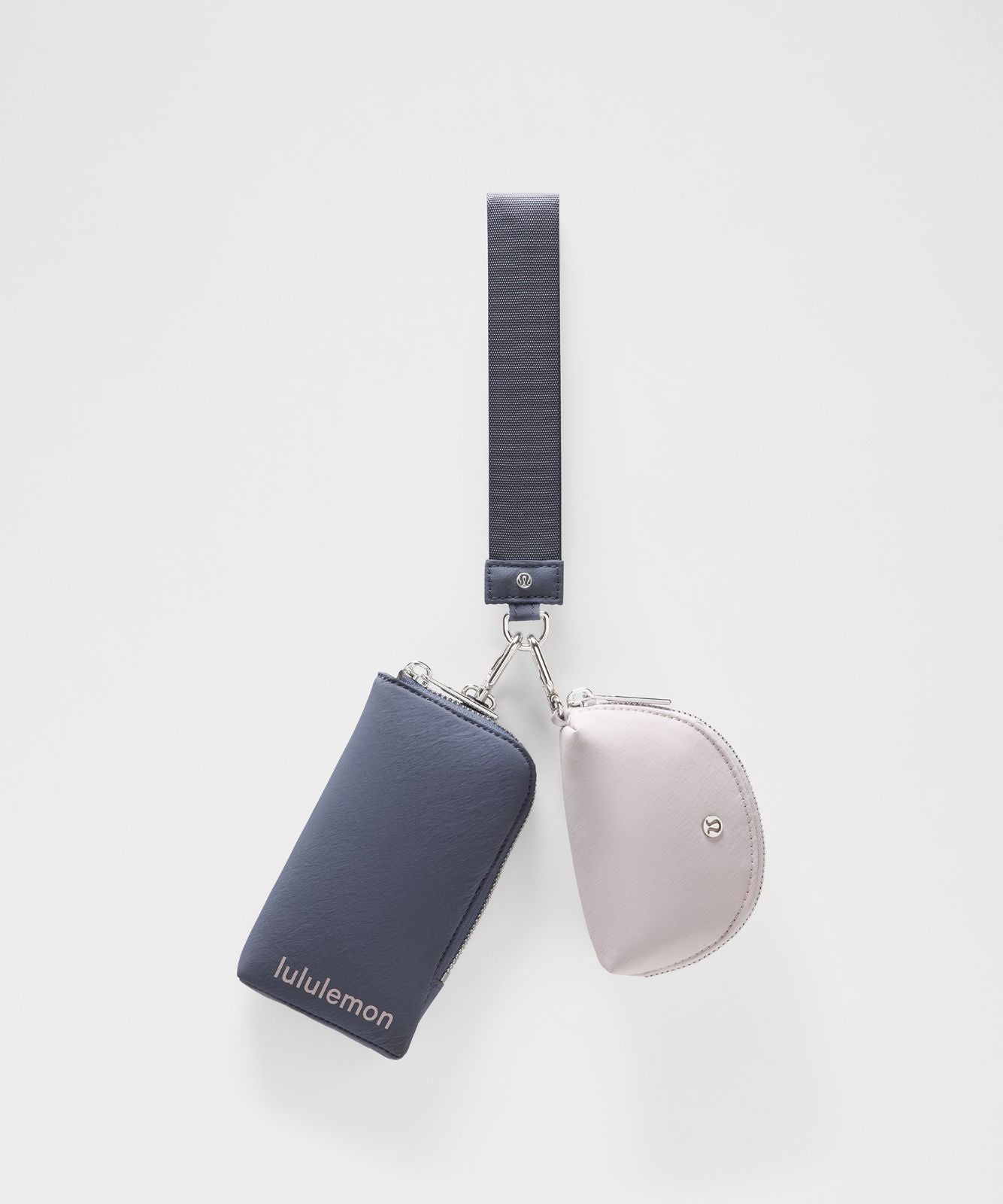 Dual Pouch Wristlet *Wallet Dusty Diamond/Icy Taupe/Silver