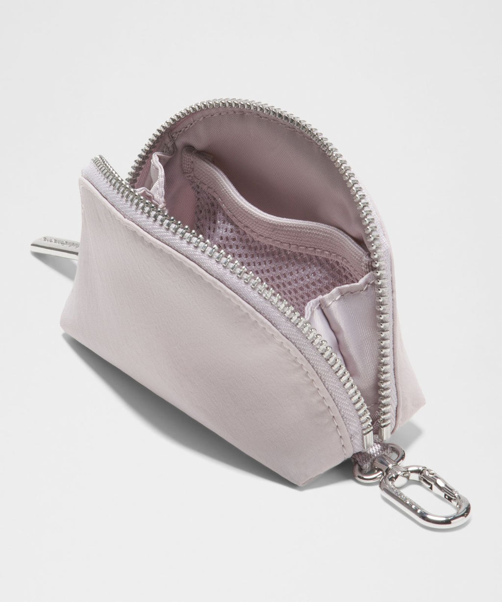 Dual Pouch Wristlet *Wallet Dusty Diamond/Icy Taupe/Silver