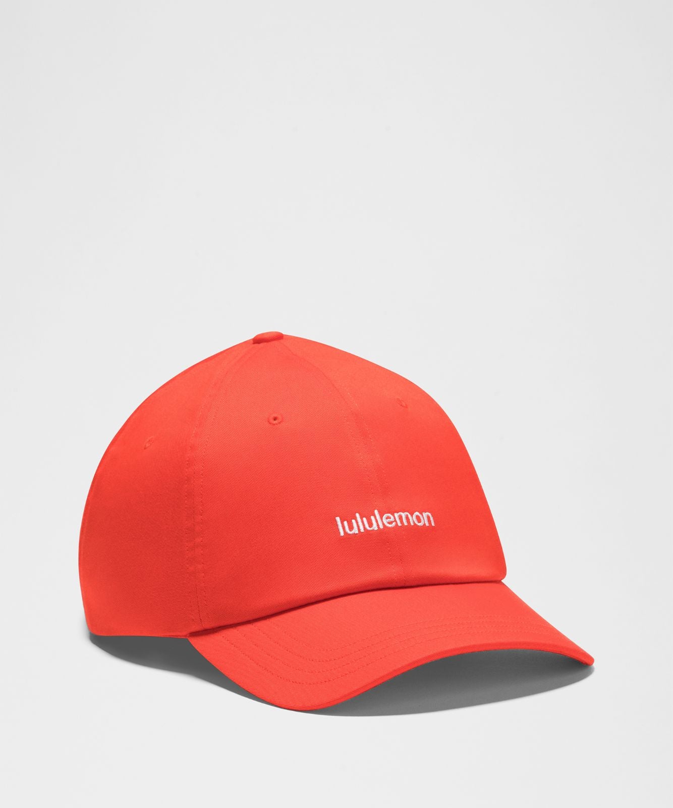 Classic Ball Cap *Wordmark Cherry Ember/White