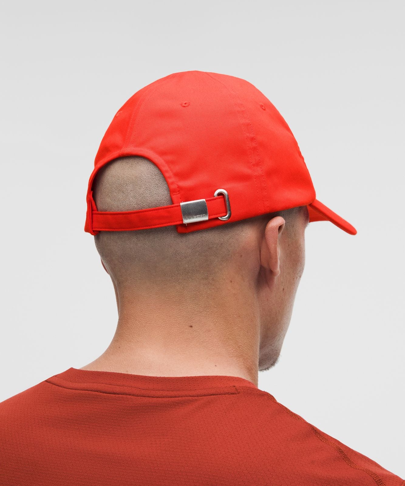 Classic Ball Cap *Wordmark Cherry Ember/White