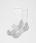 Unisex Power Stride Cushion Crew Socks White