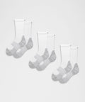 Unisex Power Stride Cushion Crew Socks *3 Pack White