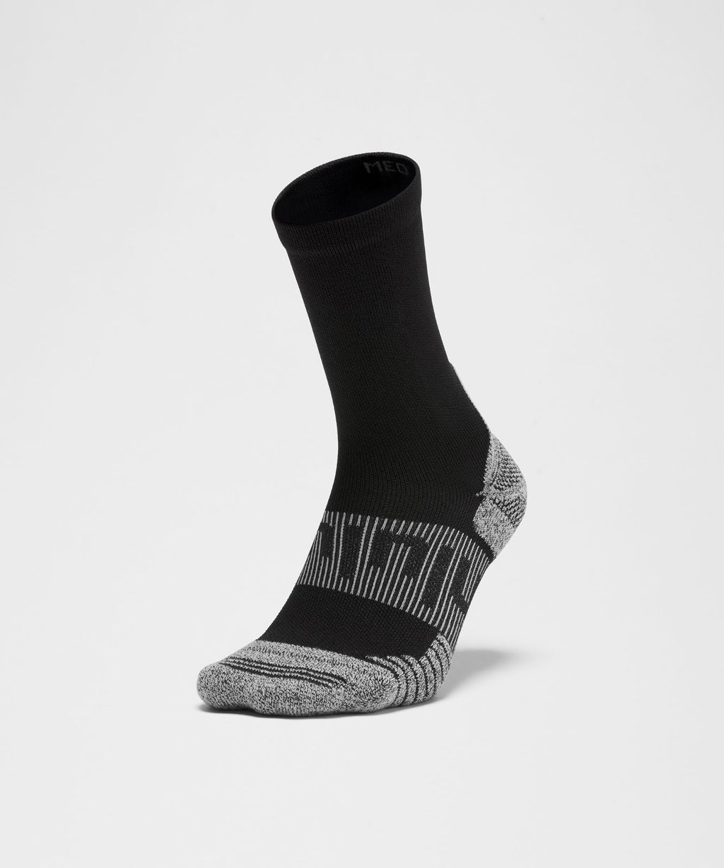 Unisex Power Stride Cushion Crew Socks *3 Pack White/Heather Grey/Black