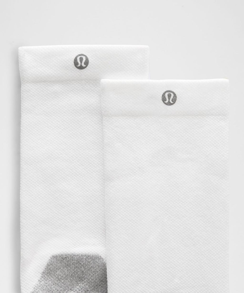 Unisex Power Stride Cushion Crew Socks *3 Pack Luminous Aqua Tone/White/Dusty Diamond