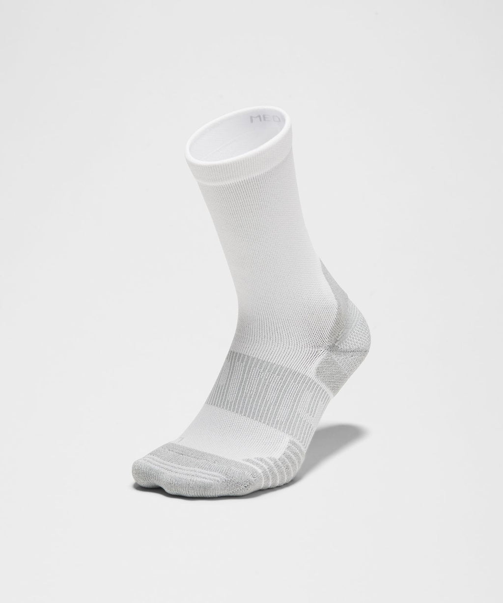 Unisex Power Stride Cushion Crew Socks *3 Pack Luminous Aqua Tone/White/Dusty Diamond