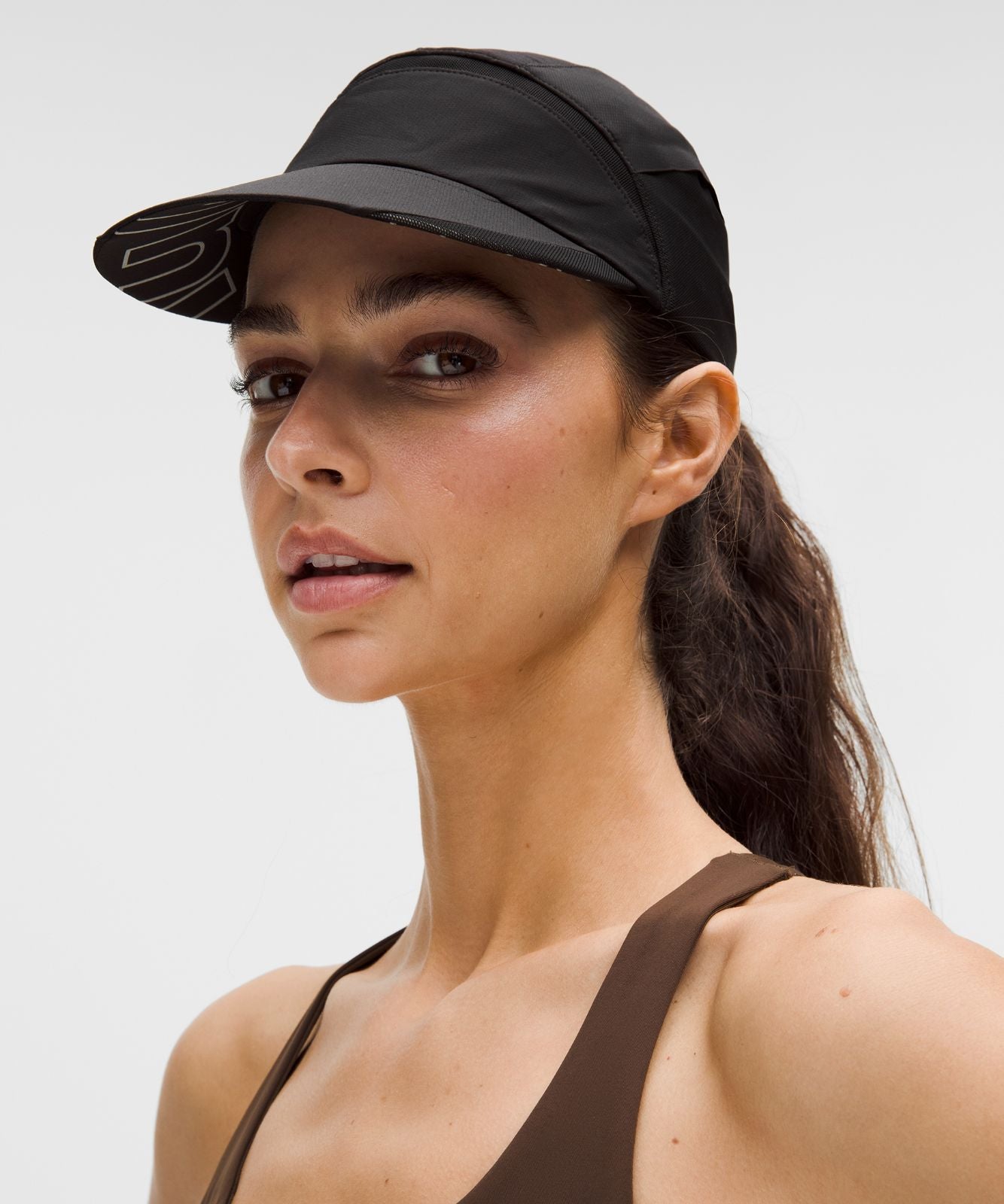 Mesh Panelled Running Hat Black