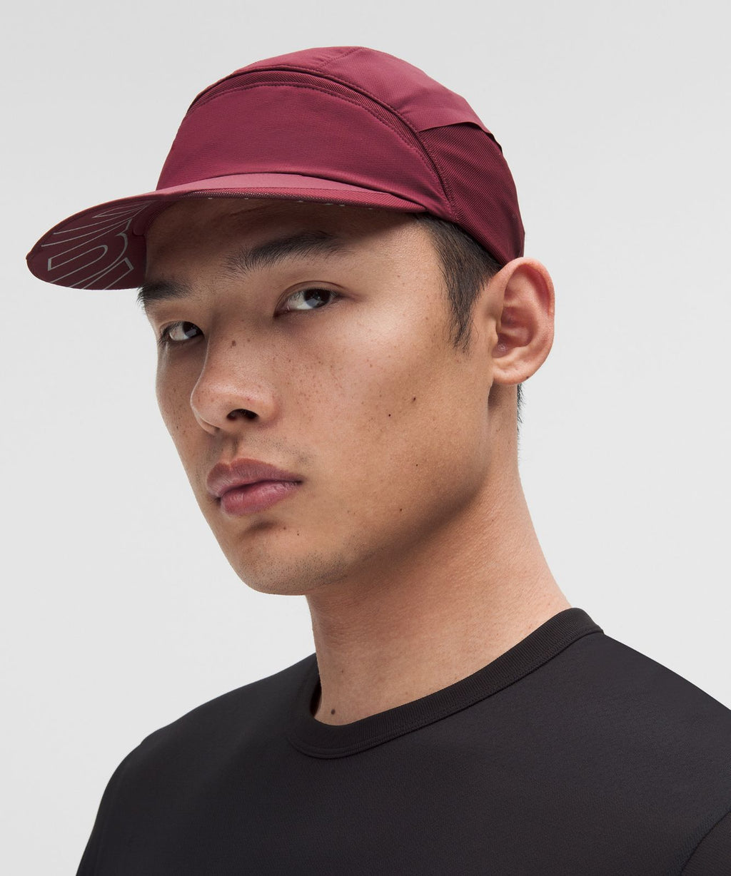 Mesh Panelled Running Hat Burgundy Bay