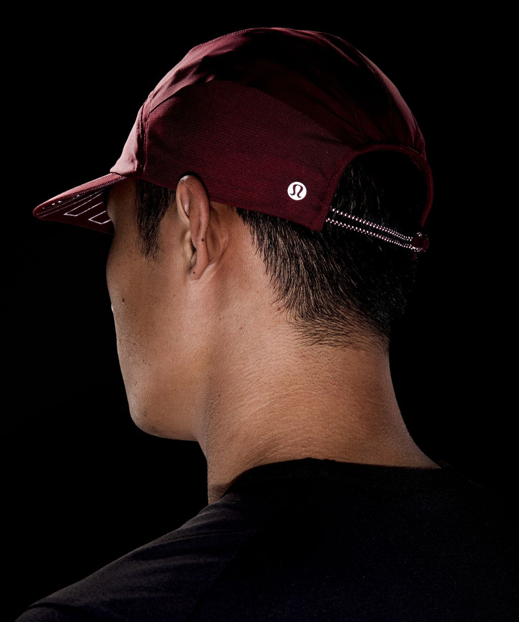 Mesh Panelled Running Hat Burgundy Bay