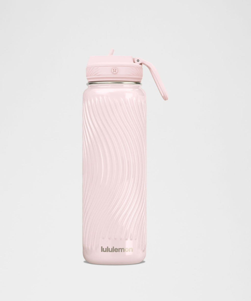 Back to Life Sport Bottle 24oz Straw Lid *Wave Pink Pearl