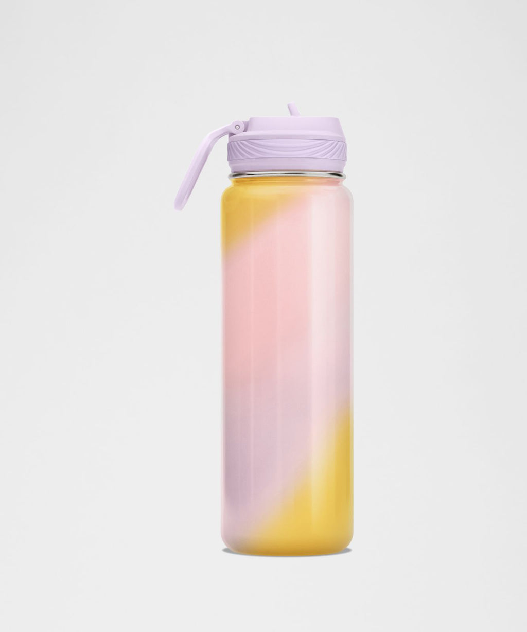 Back to Life Sport Bottle 24oz Straw Lid *Ombre Lilac Play/Buttercup/Blush Blend/White