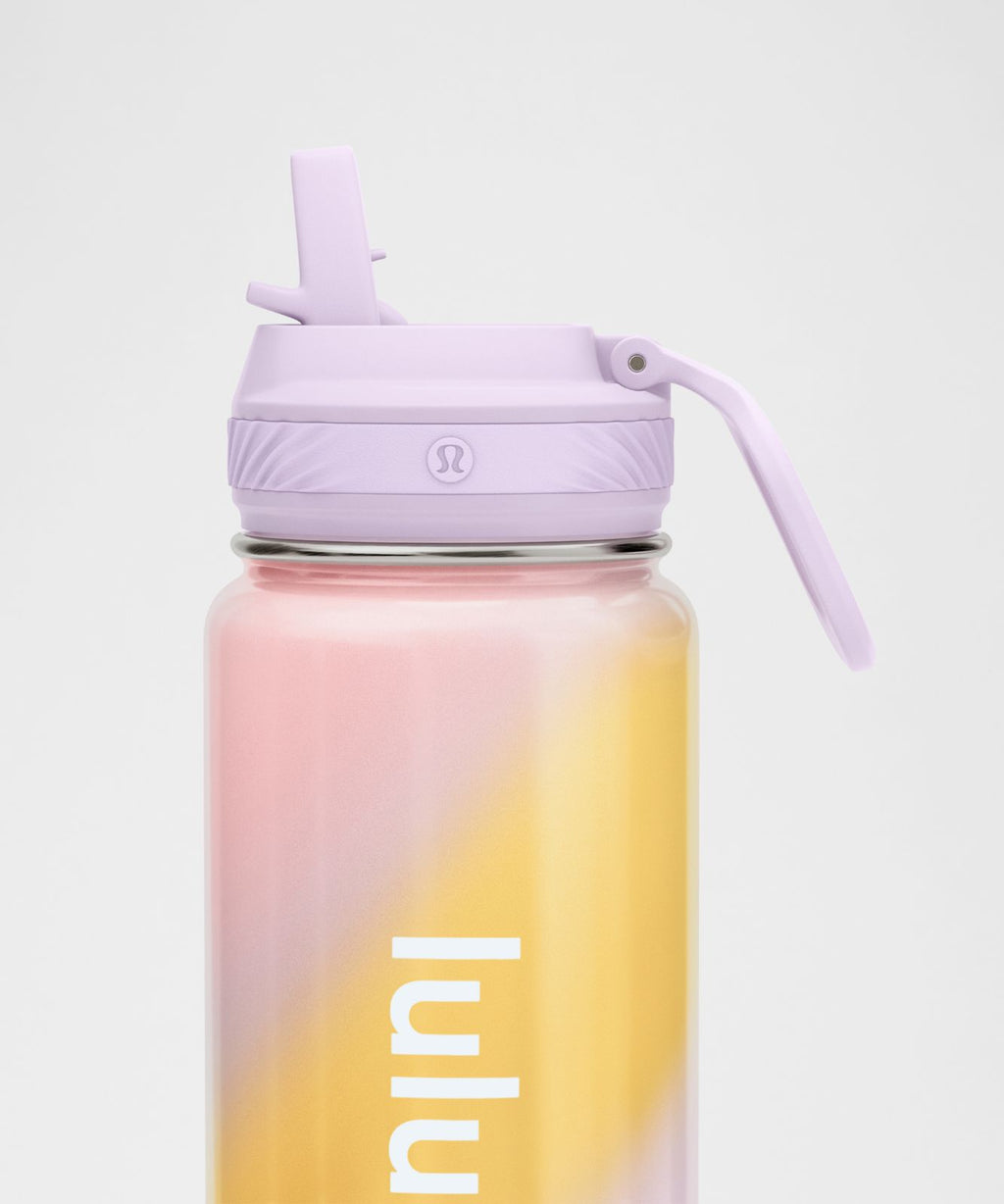 Back to Life Sport Bottle 24oz Straw Lid *Ombre Lilac Play/Buttercup/Blush Blend/White
