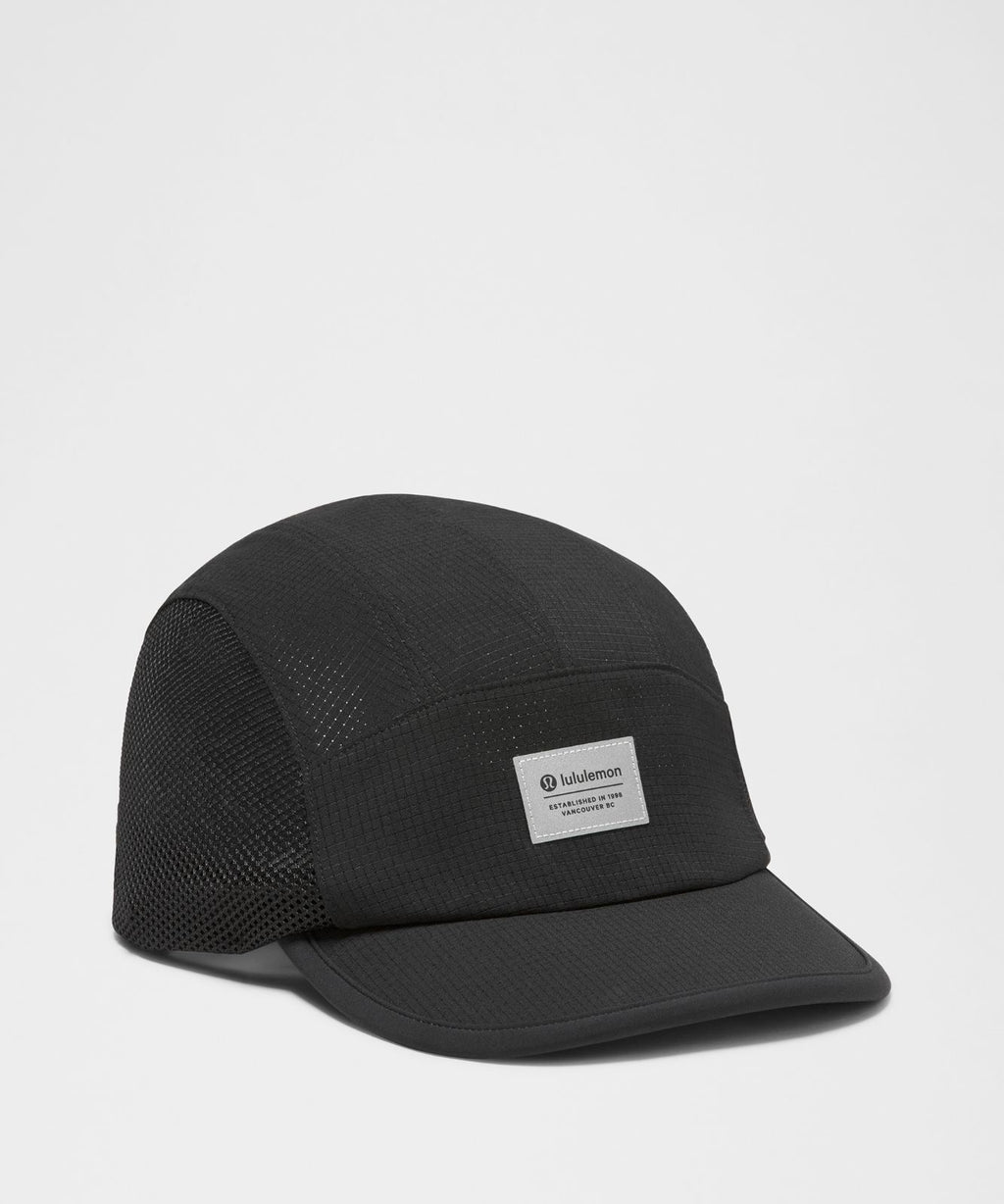 Multi-Panel Running Hat *Mesh Black