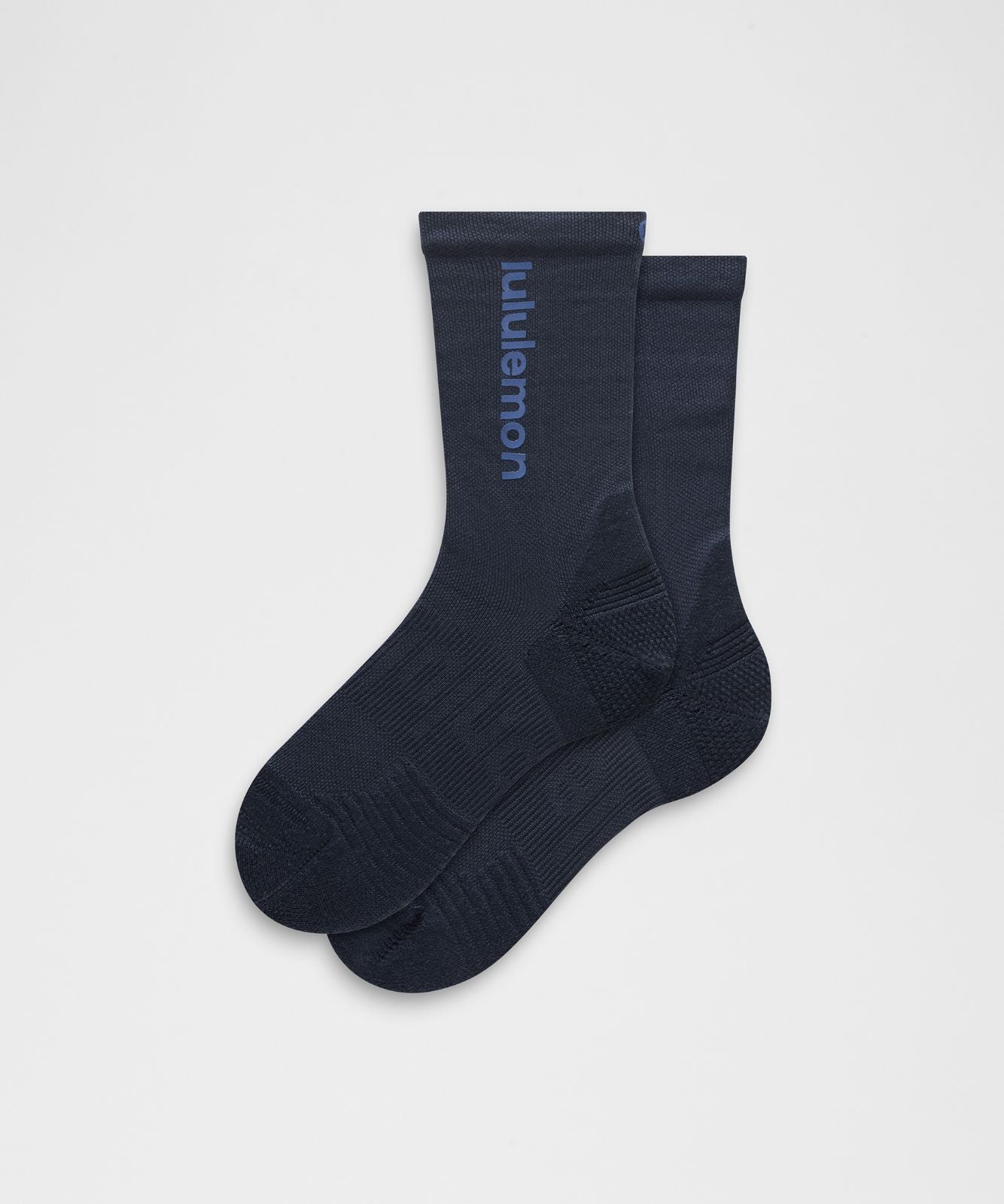 Unisex Power Stride Cushion Crew Socks *Wordmark True Navy