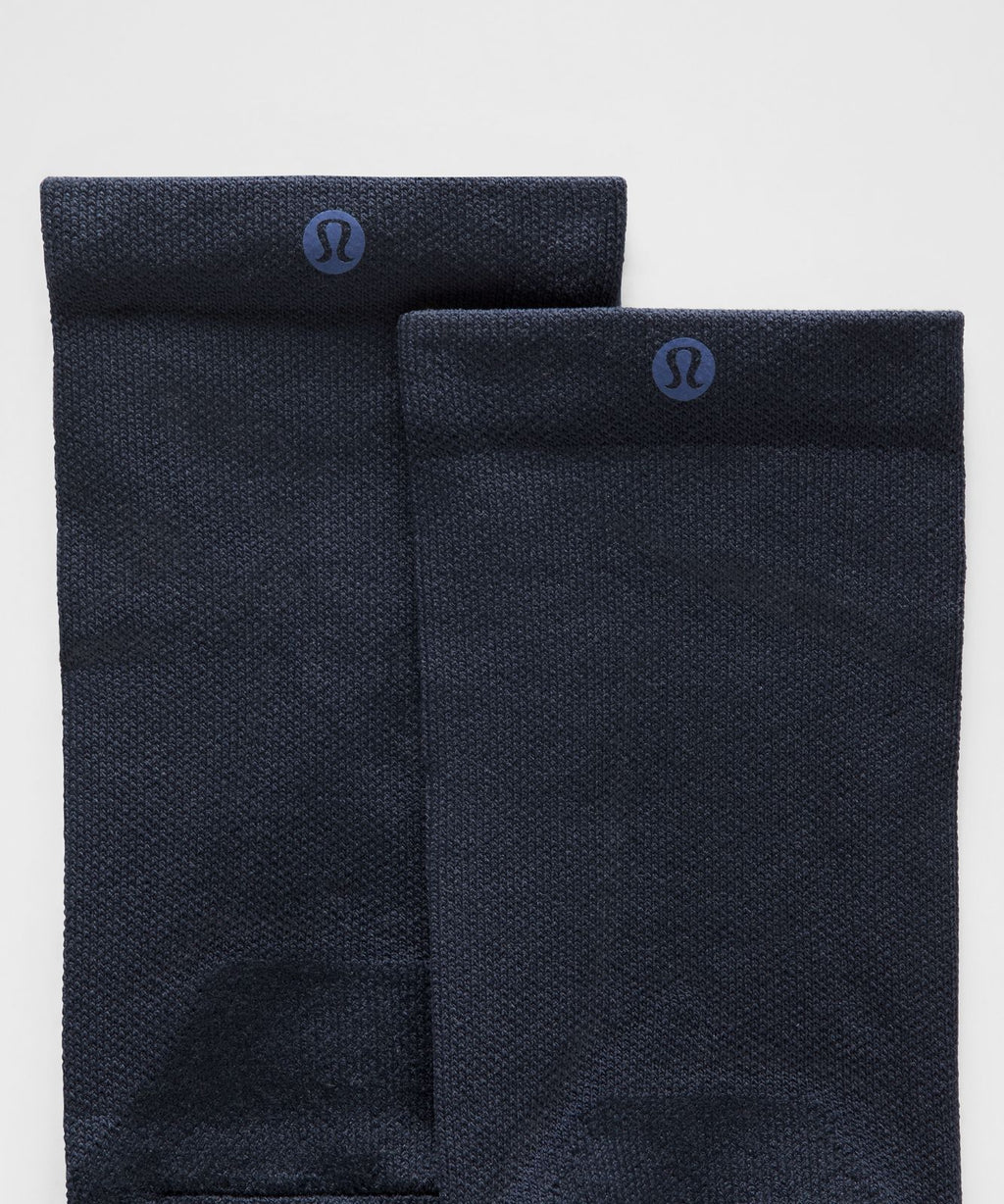 Unisex Power Stride Cushion Crew Socks *Wordmark True Navy