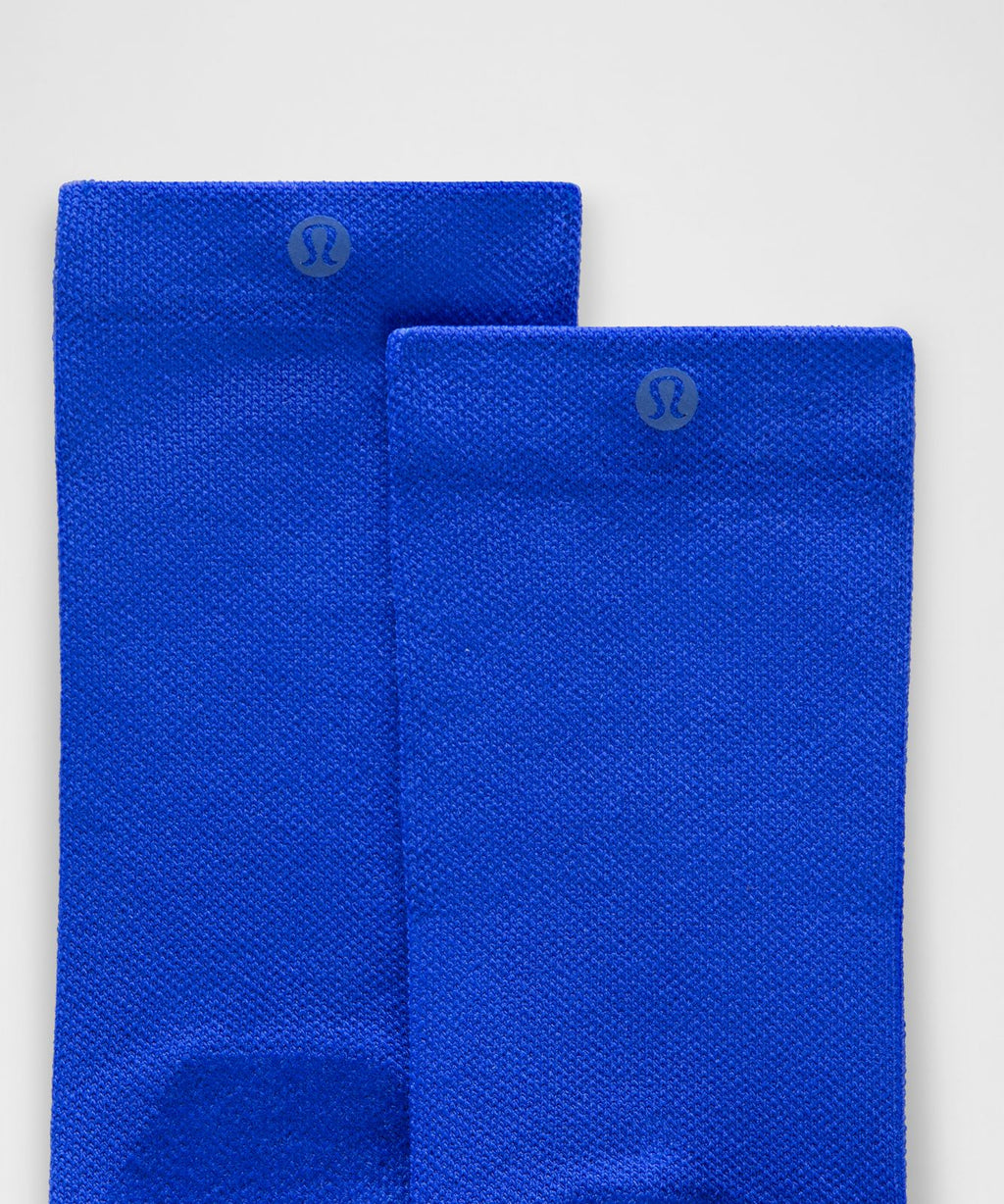Unisex Power Stride Cushion Crew Socks *Wordmark Beach Ball Blue