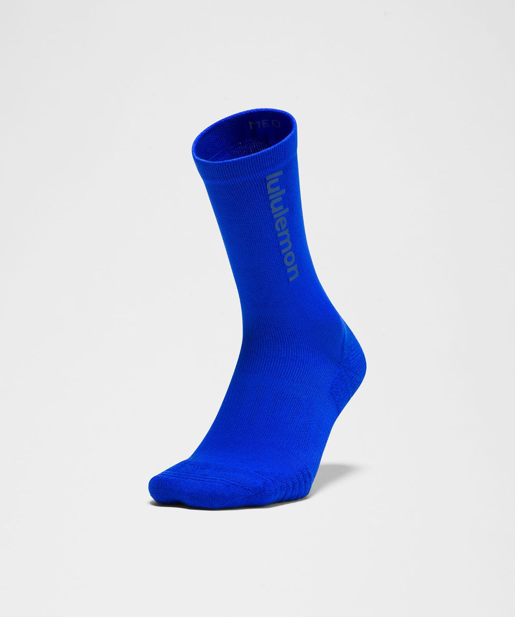 Unisex Power Stride Cushion Crew Socks *Wordmark Beach Ball Blue