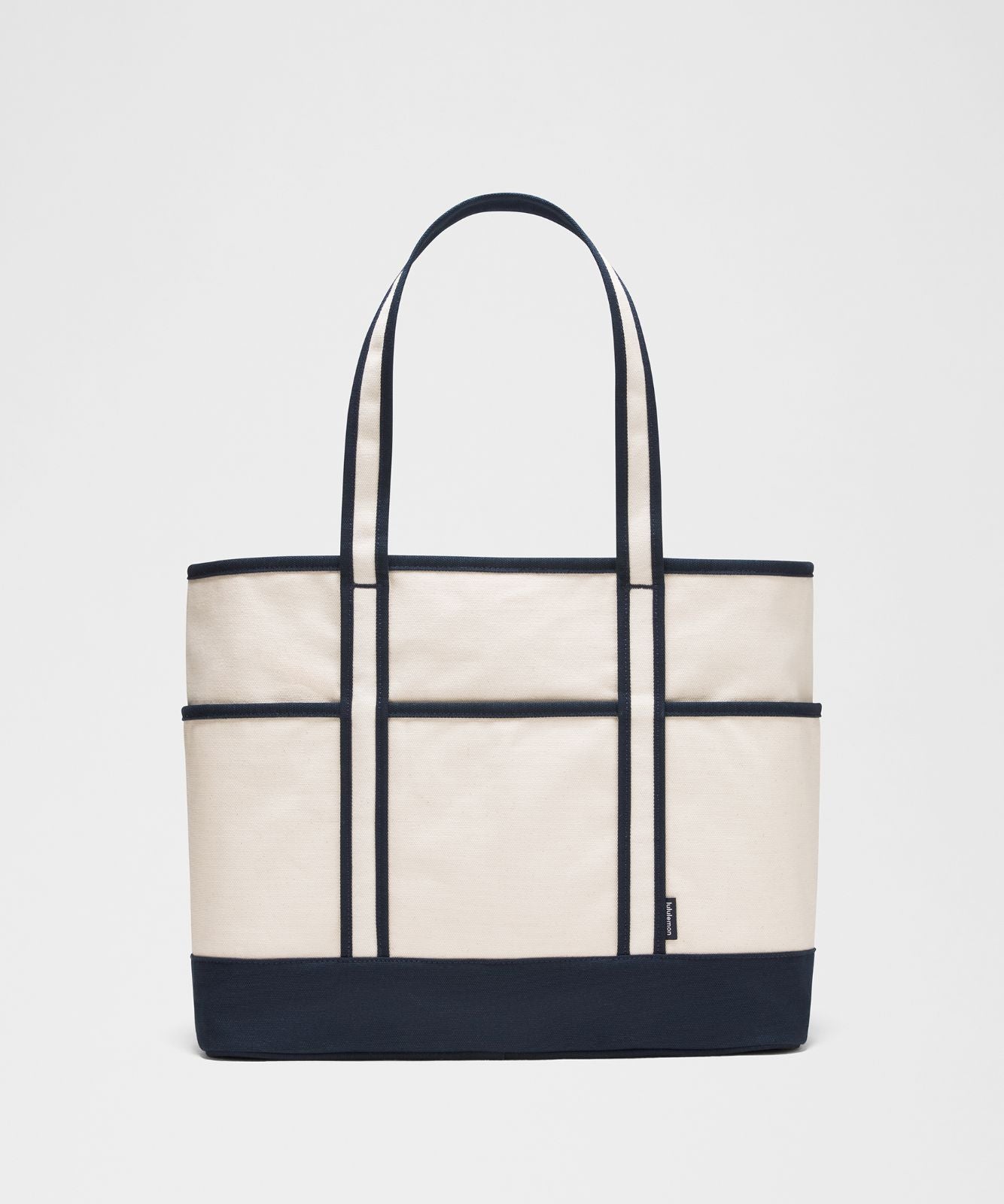 Daily Multi-Pocket Zip-Top Tote Bag 18L Natural/True Navy