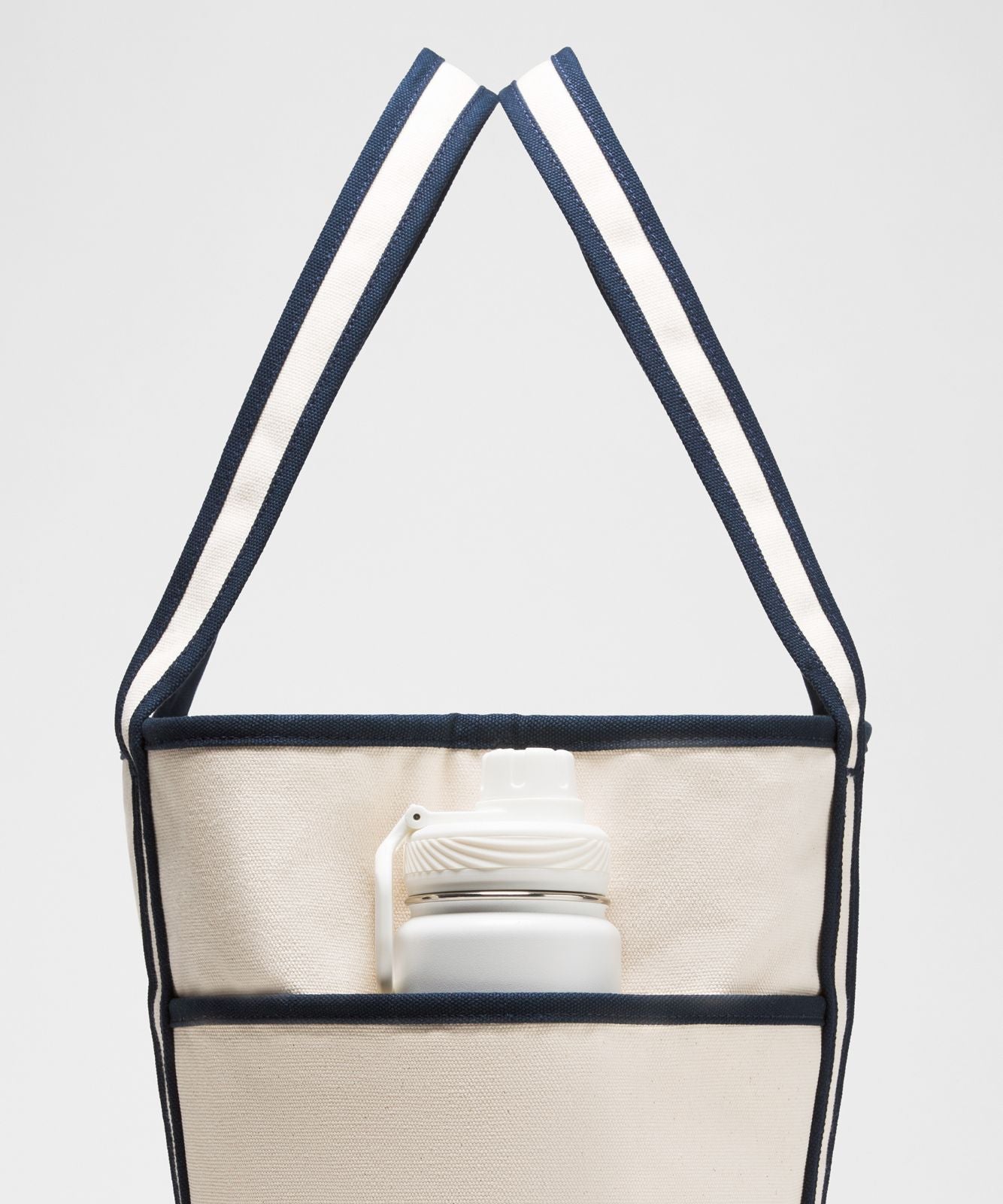 Daily Multi-Pocket Zip-Top Tote Bag 18L Natural/True Navy
