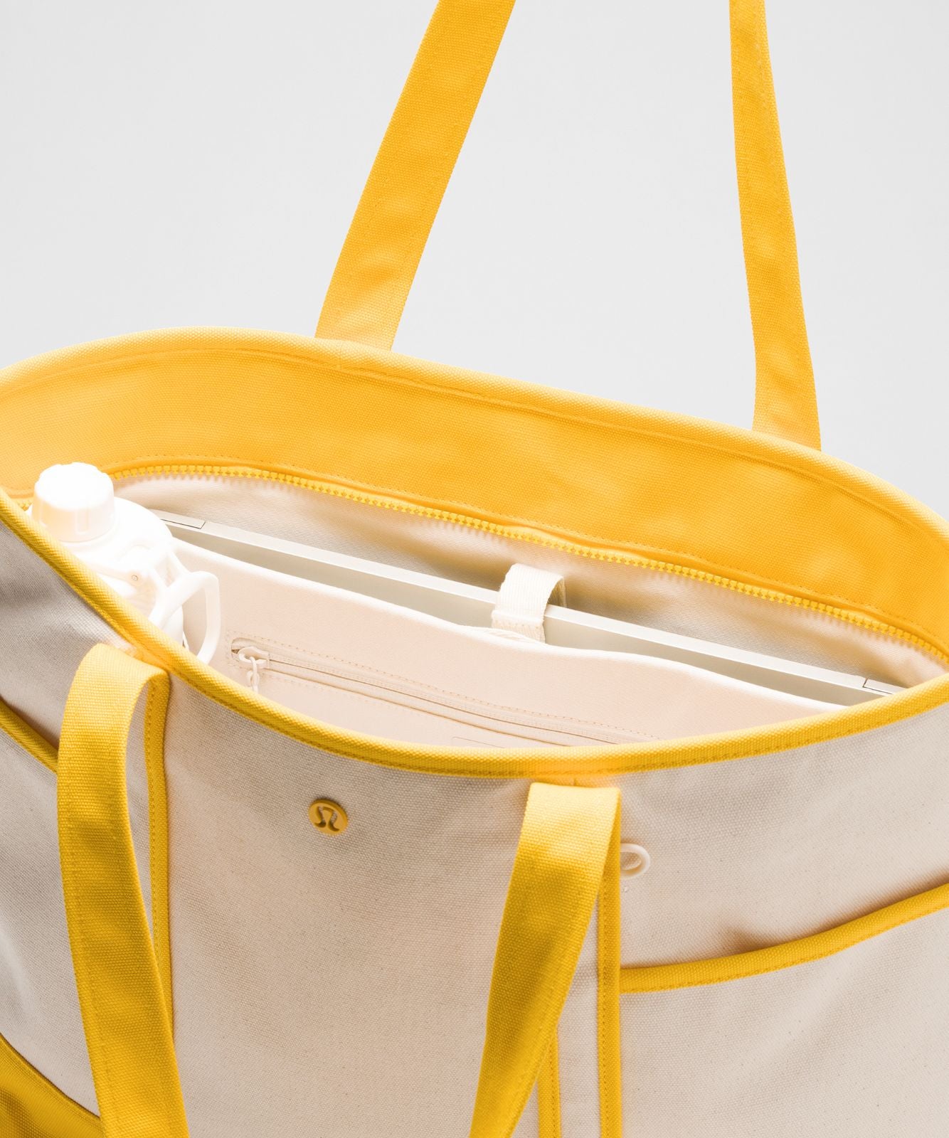 Daily Multi-Pocket Zip-Top Tote Bag 18L Natural/Buttercup