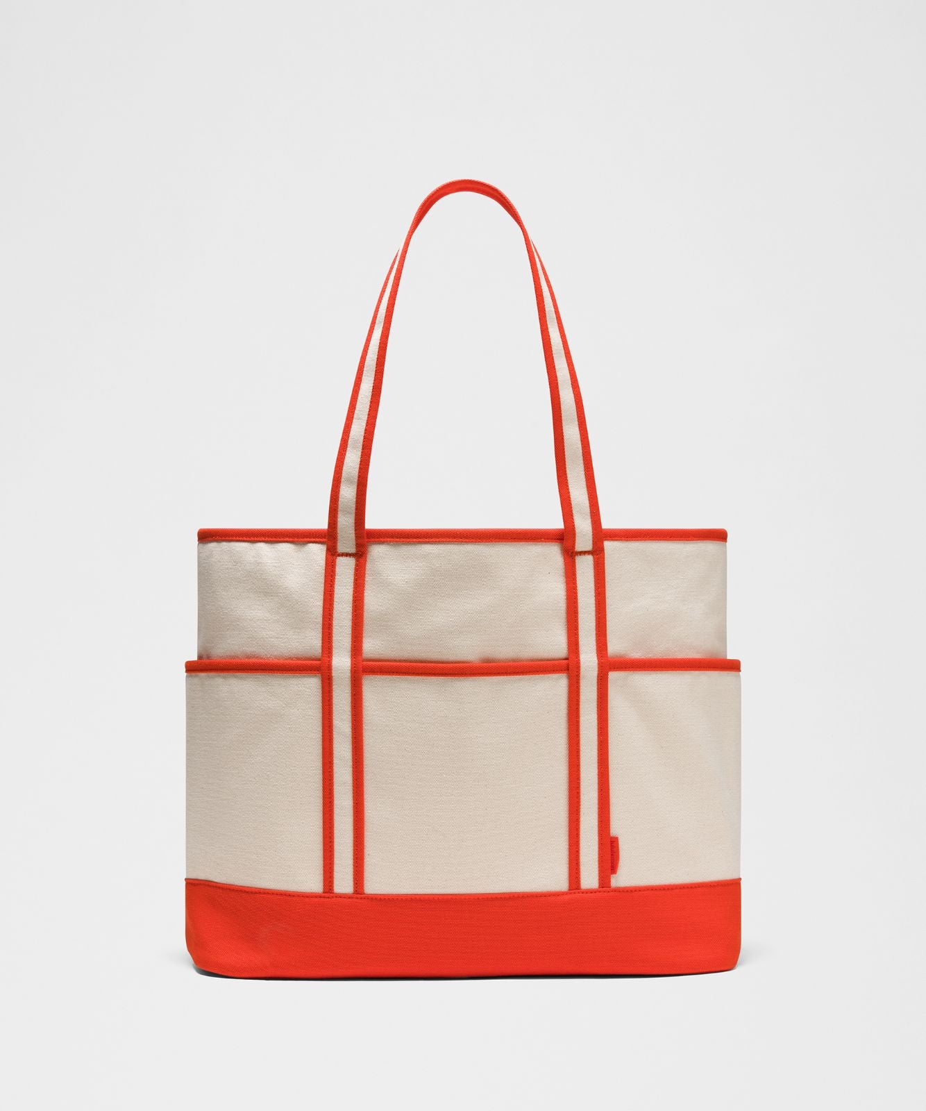 Daily Multi-Pocket Zip-Top Tote Bag 18L Natural/Cherry Ember