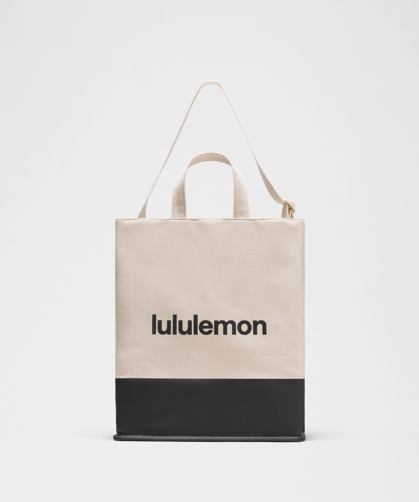 Canvas Market Tote Bag 19L Natural/Black