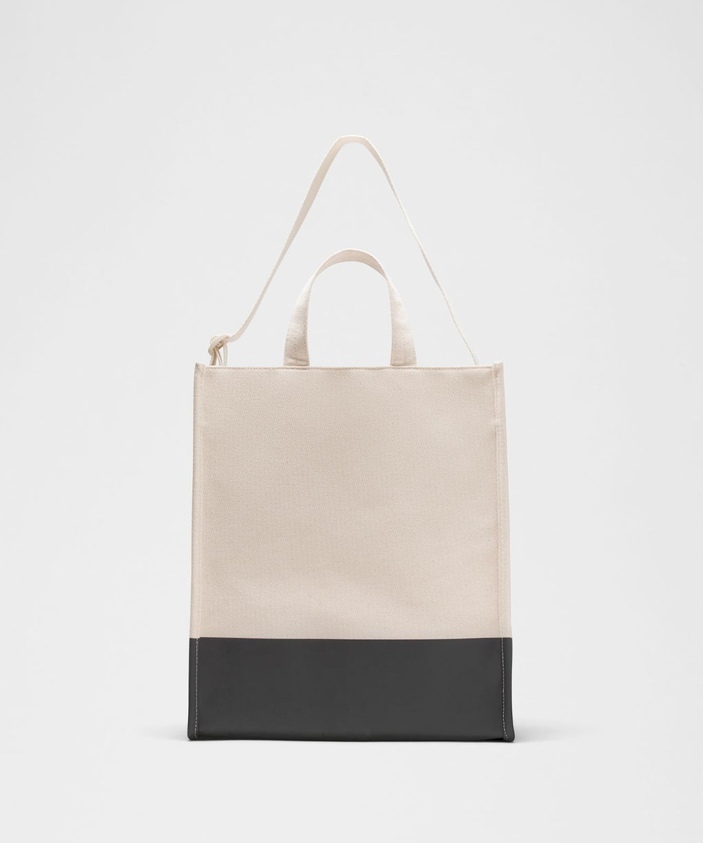 Canvas Market Tote Bag 19L Natural/Black