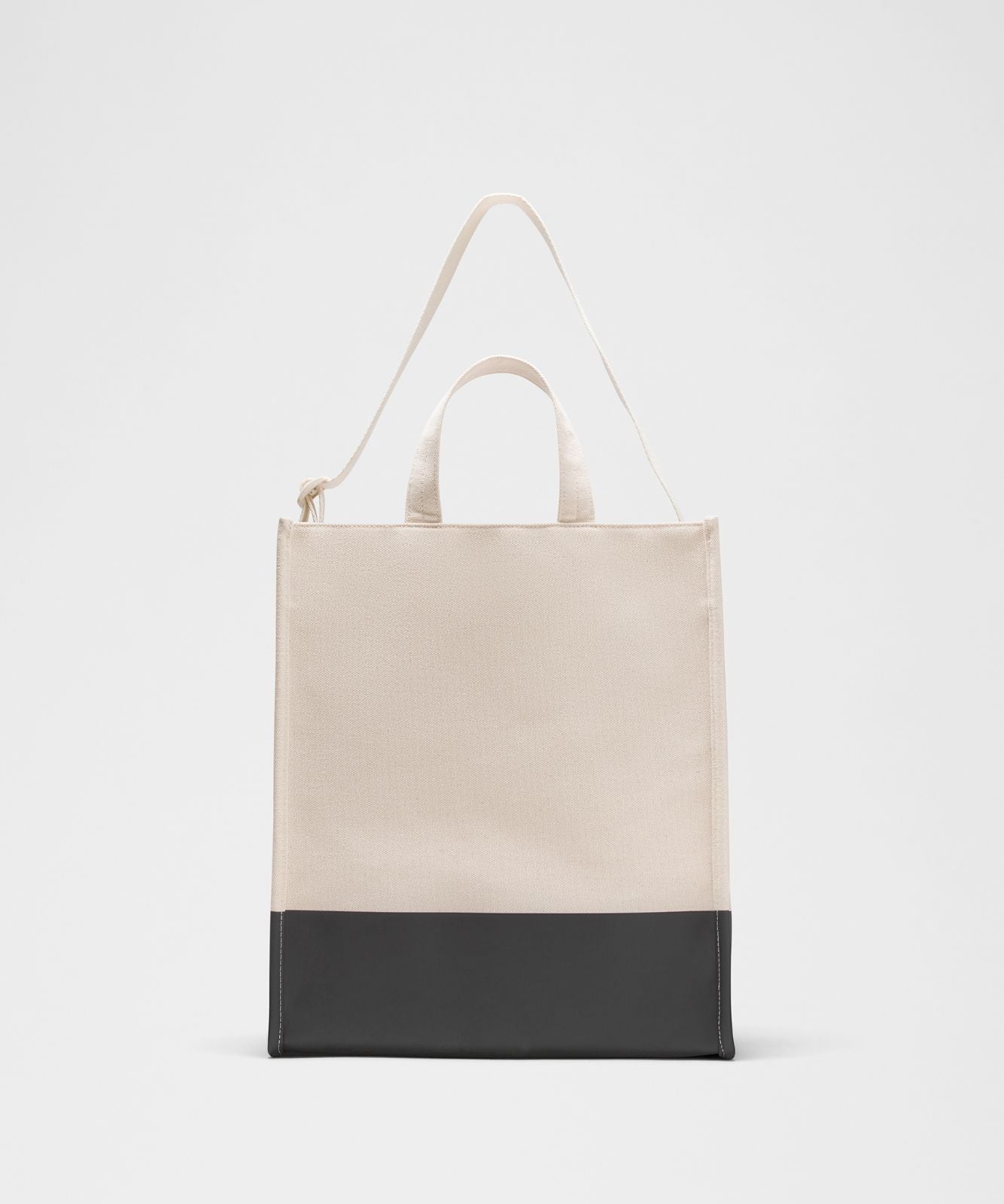 Canvas Market Tote Bag 19L Natural/Black