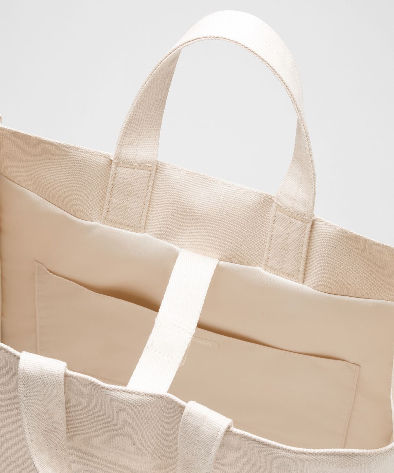 Canvas Market Tote Bag 19L Natural/Black
