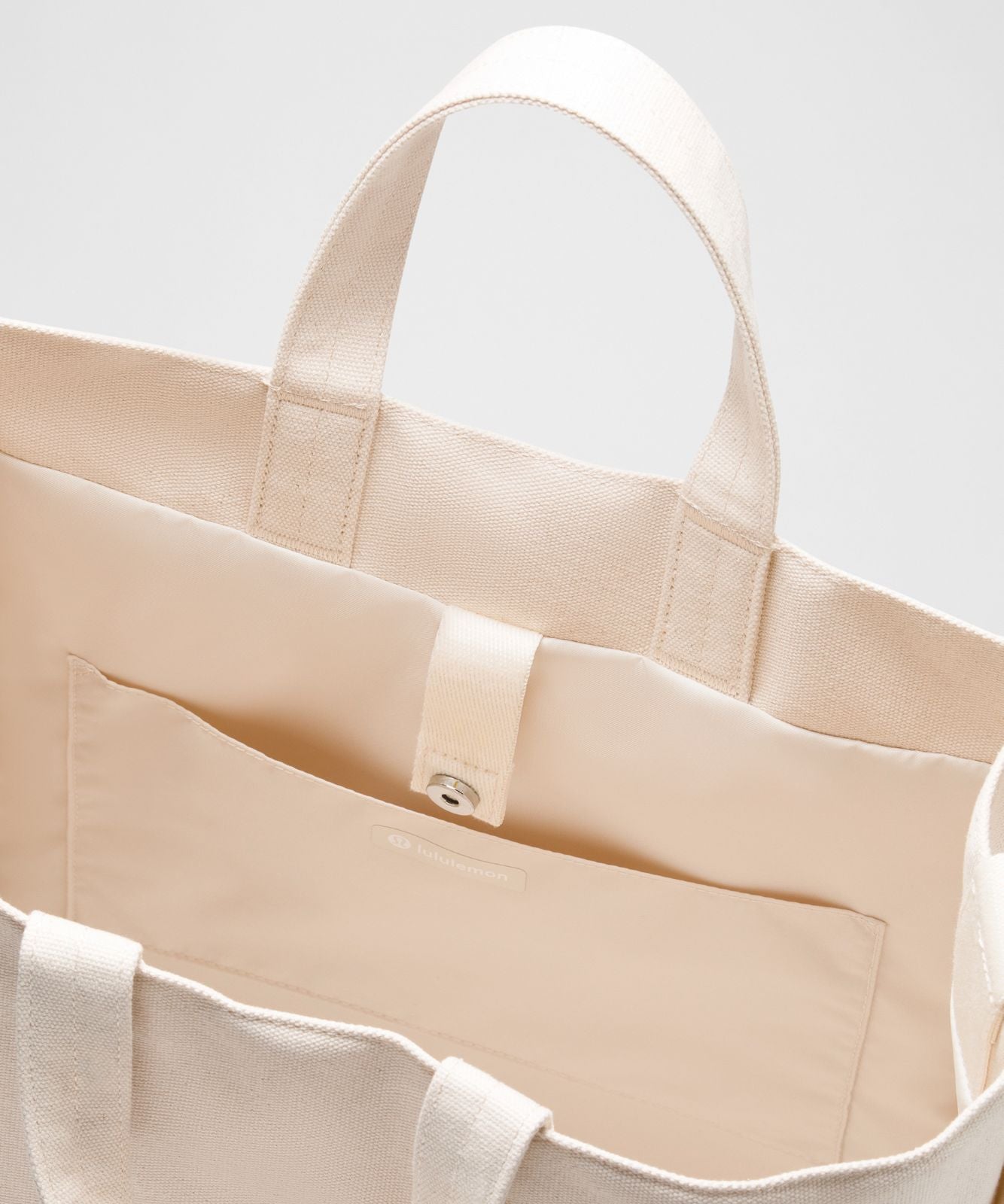 Canvas Market Tote Bag 19L Natural/Black
