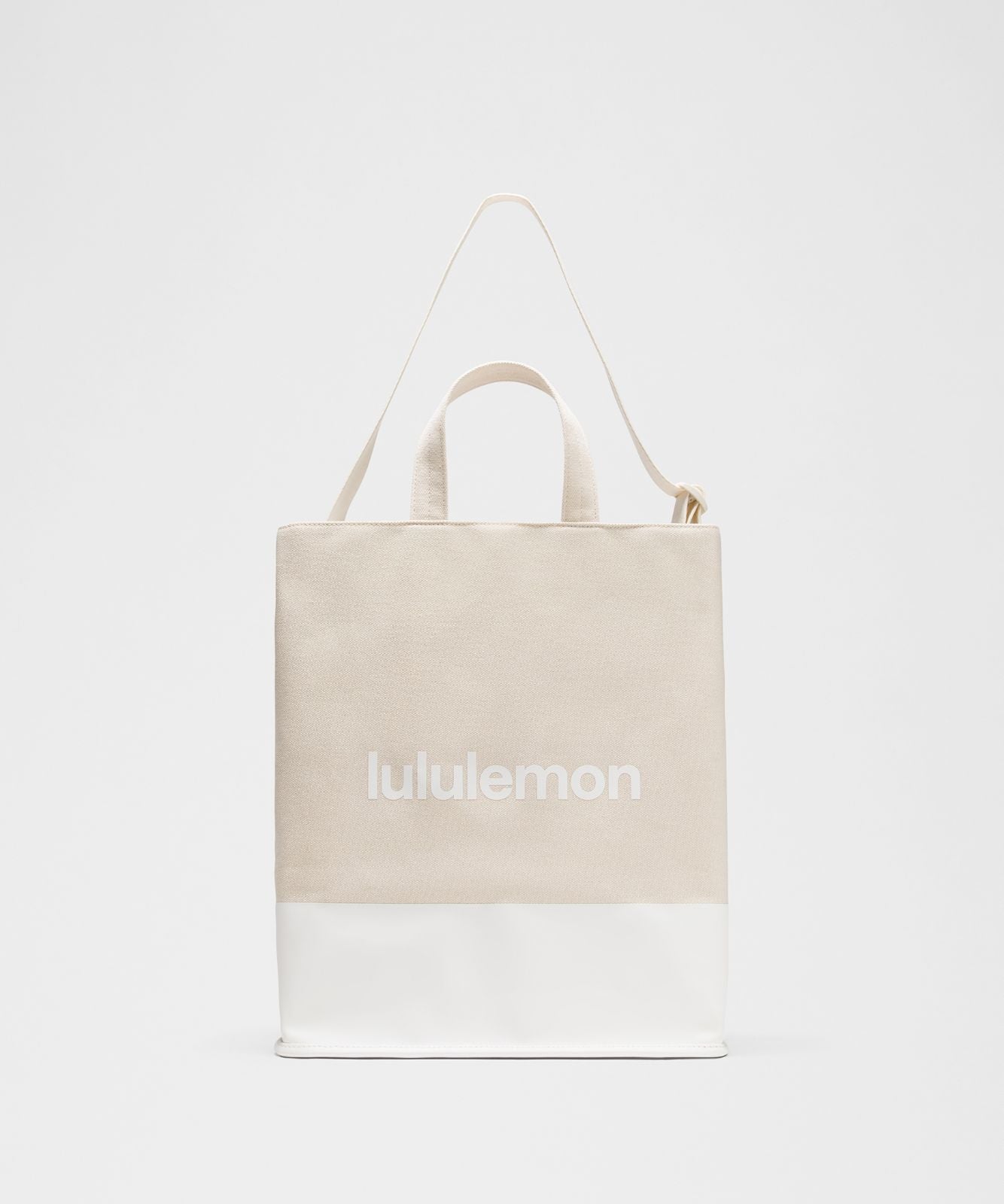 Canvas Market Tote Bag 19L Natural/White