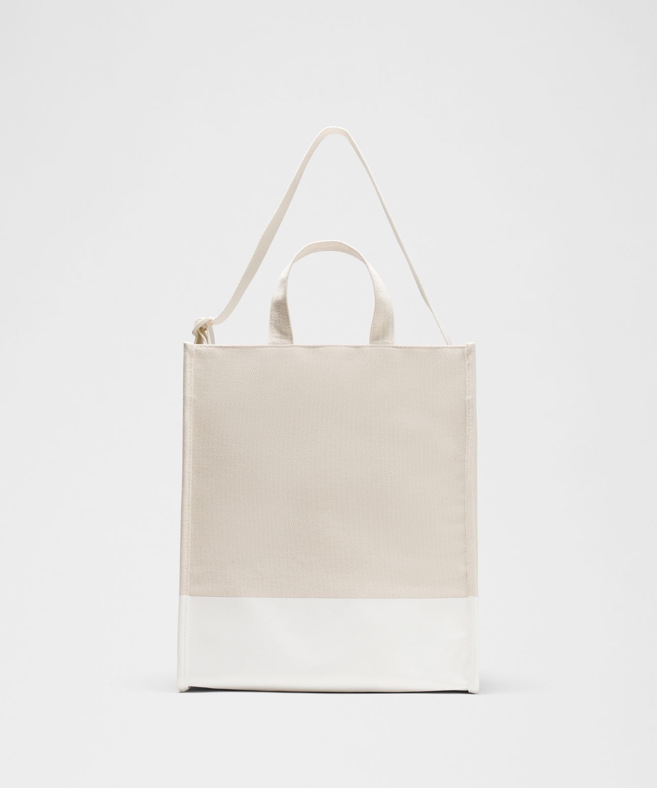Canvas Market Tote Bag 19L Natural/White