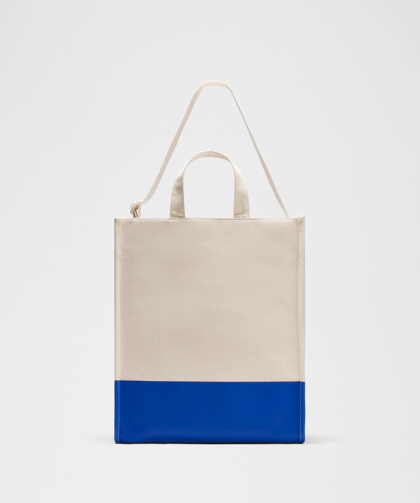 Canvas Market Tote Bag 19L Natural/Beach Ball Blue