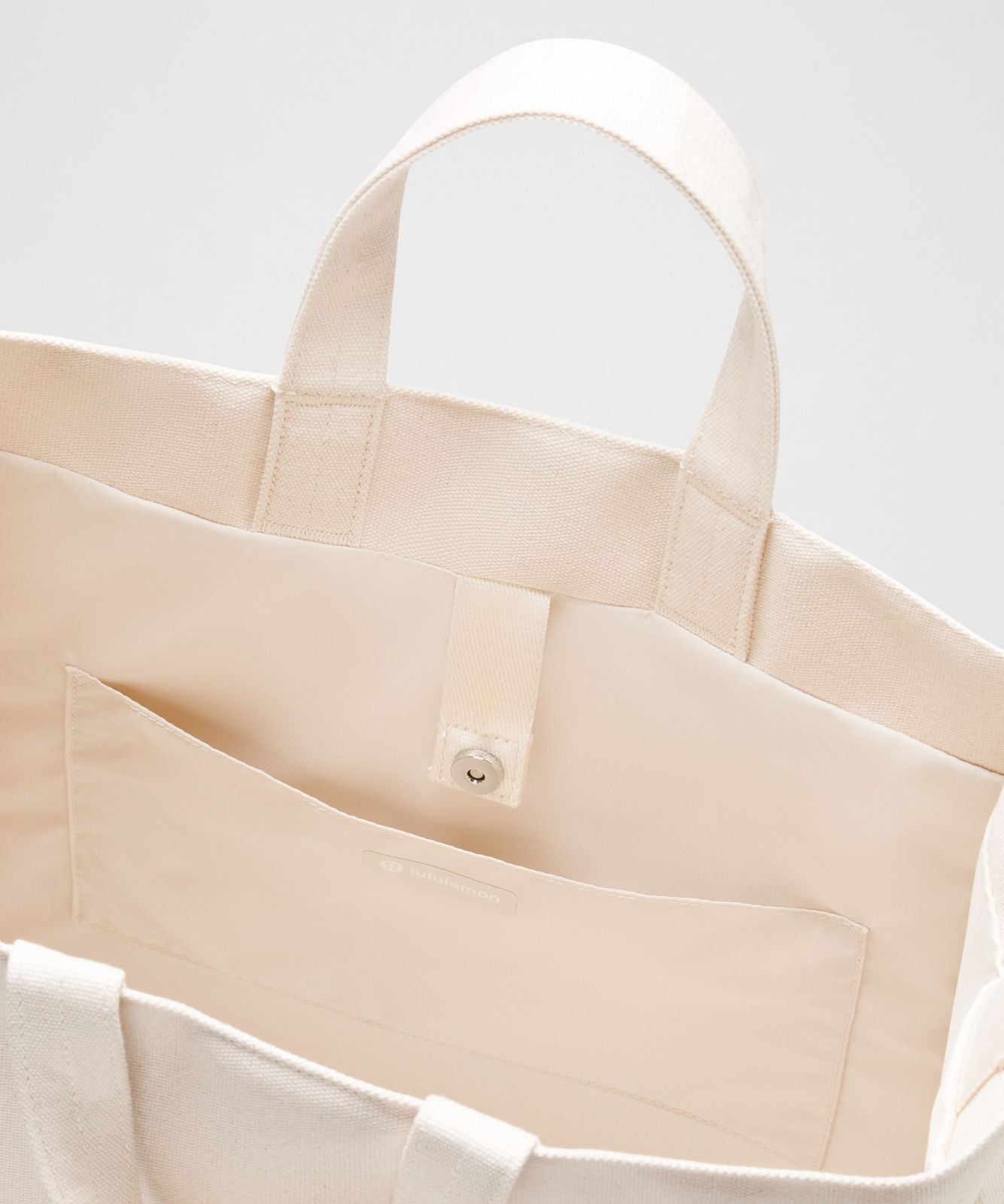 Canvas Market Tote Bag 19L Natural/Cherry Ember