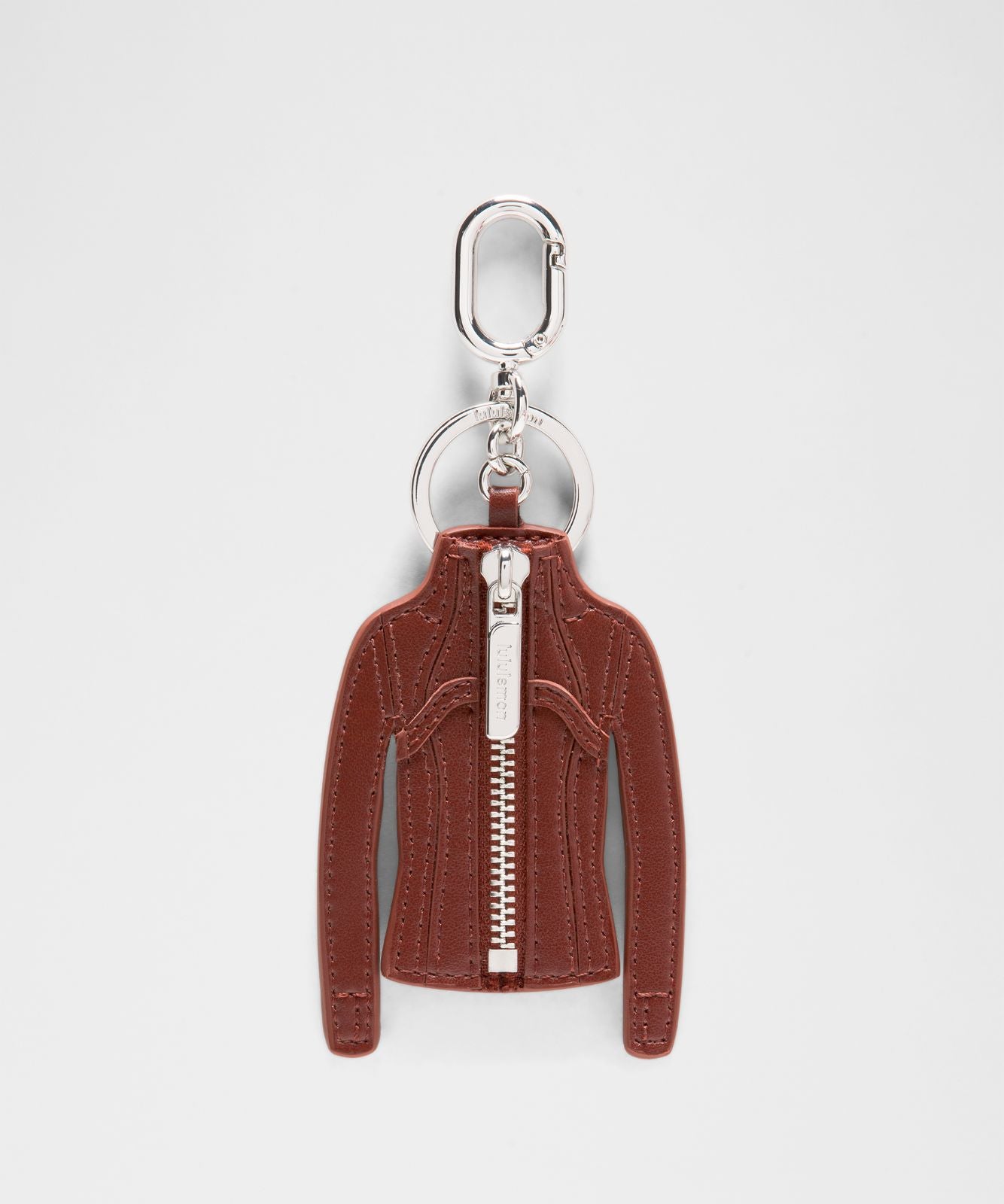 Define Jacket Keychain Cranberry Charm/Silver