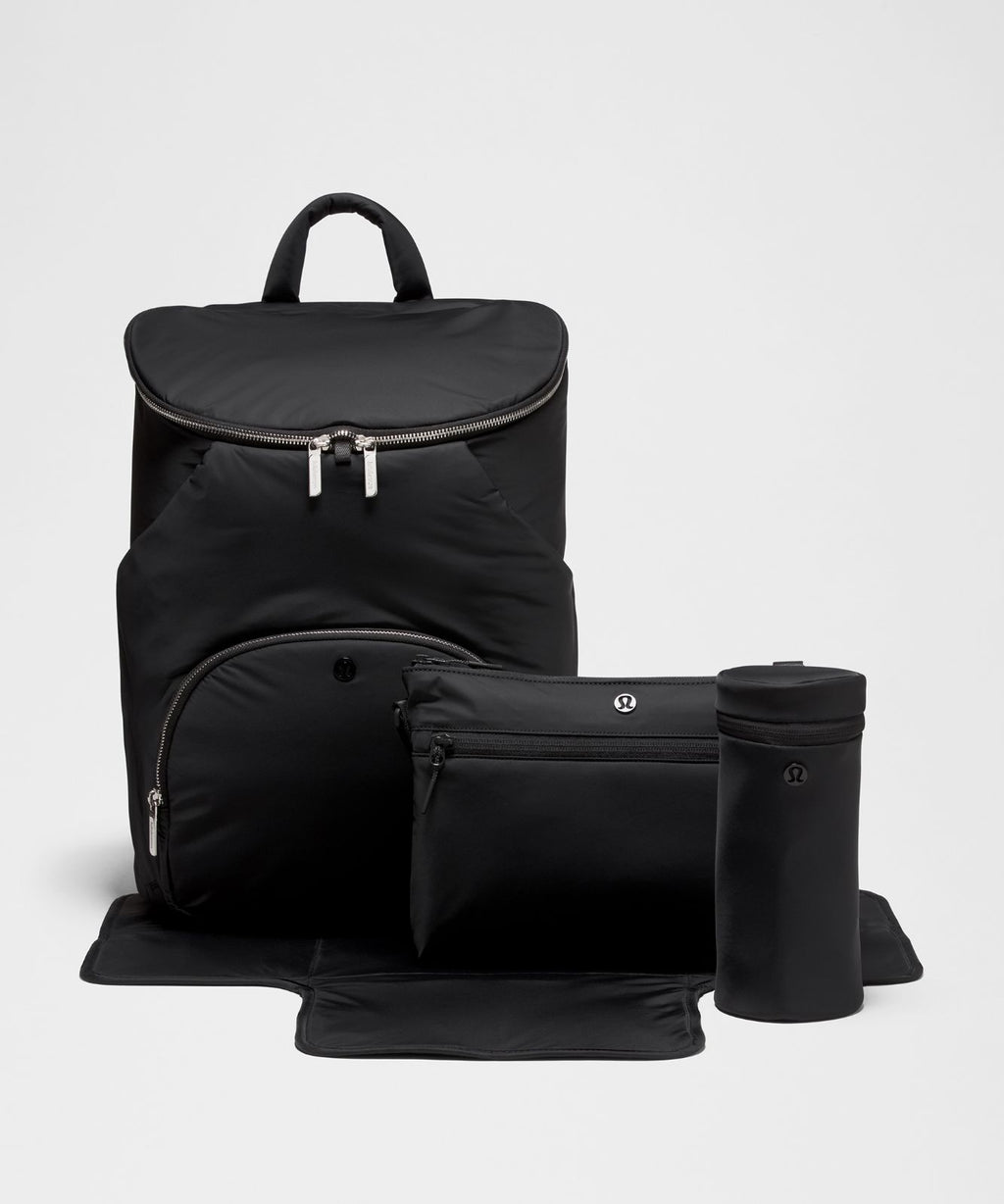 New Parent Backpack 22L Black/Silver