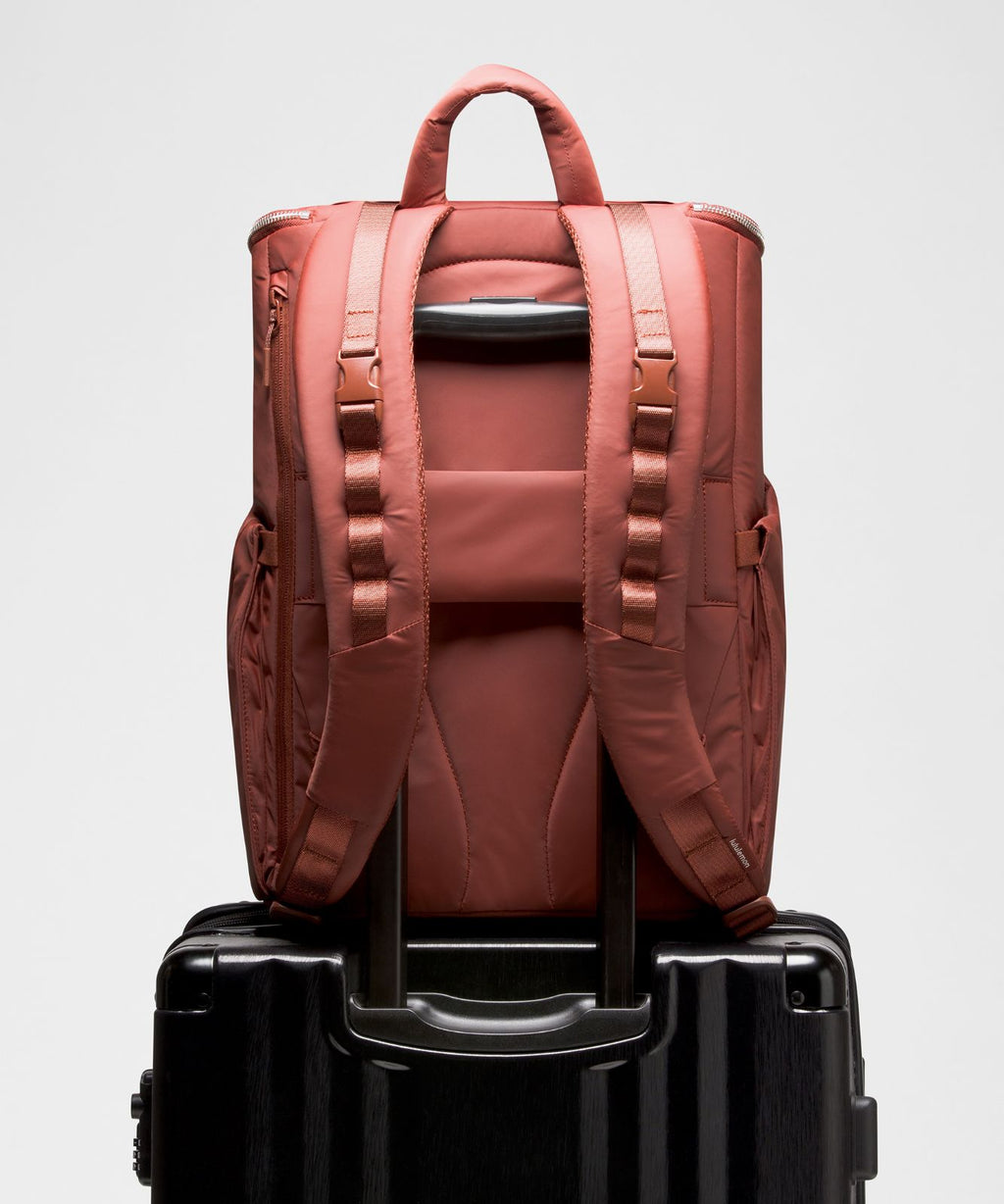 New Parent Backpack 22L Cranberry Charm/Silver