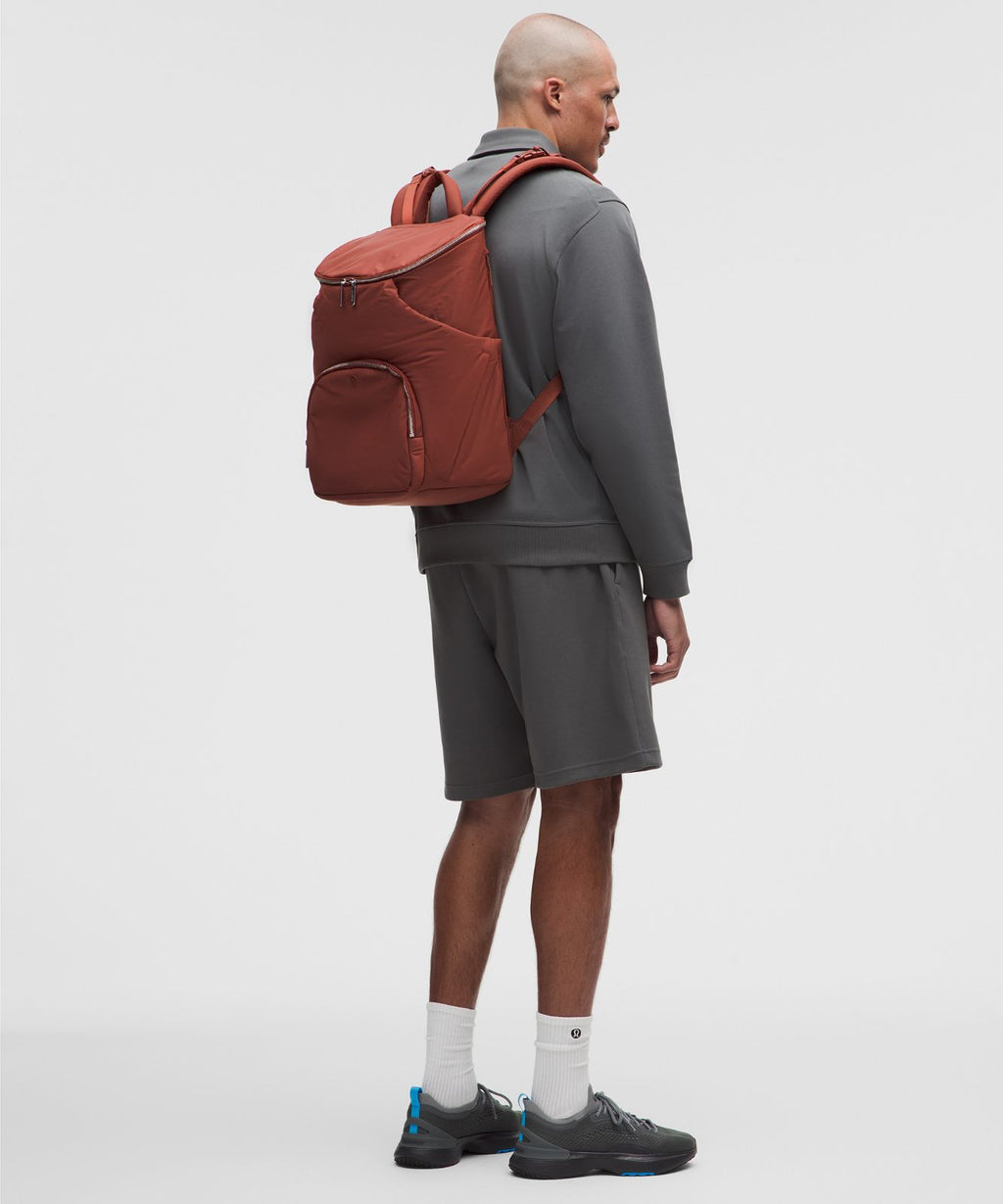 New Parent Backpack 22L Cranberry Charm/Silver