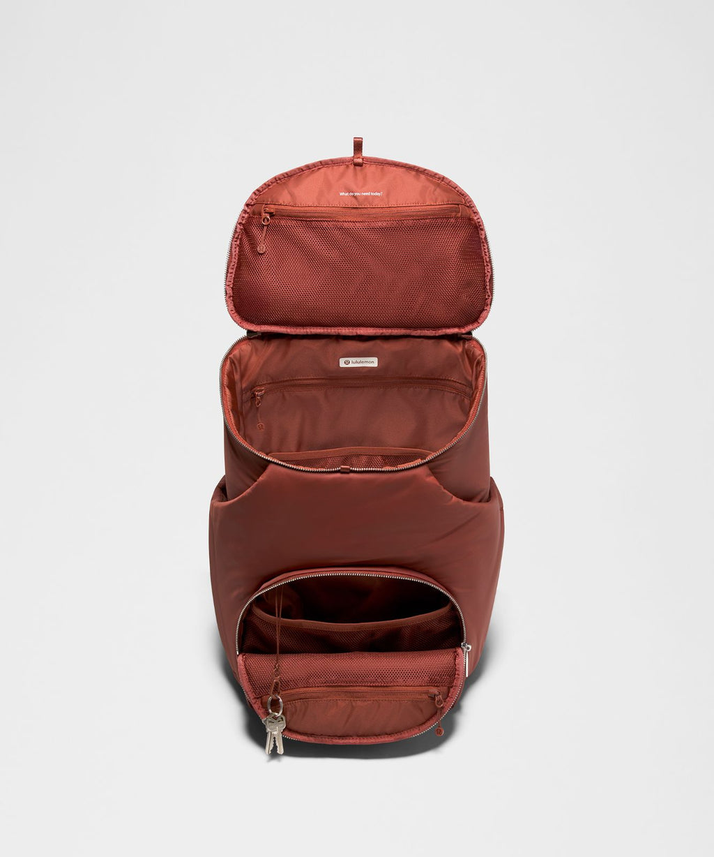 New Parent Backpack 22L Cranberry Charm/Silver