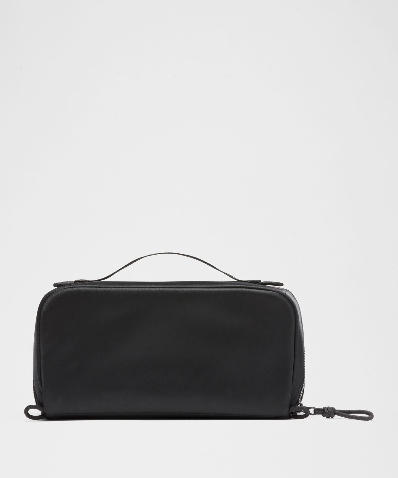 Open-Flat Toiletry Bag Black/Silver