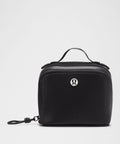 Open-Flat Toiletry Bag Small Black/Silver