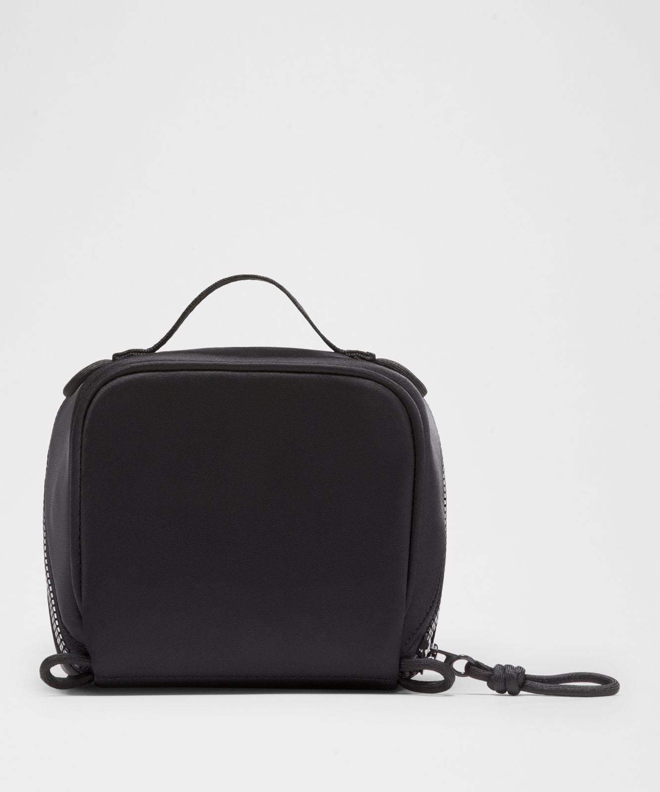 Open-Flat Toiletry Bag Small Black/Silver
