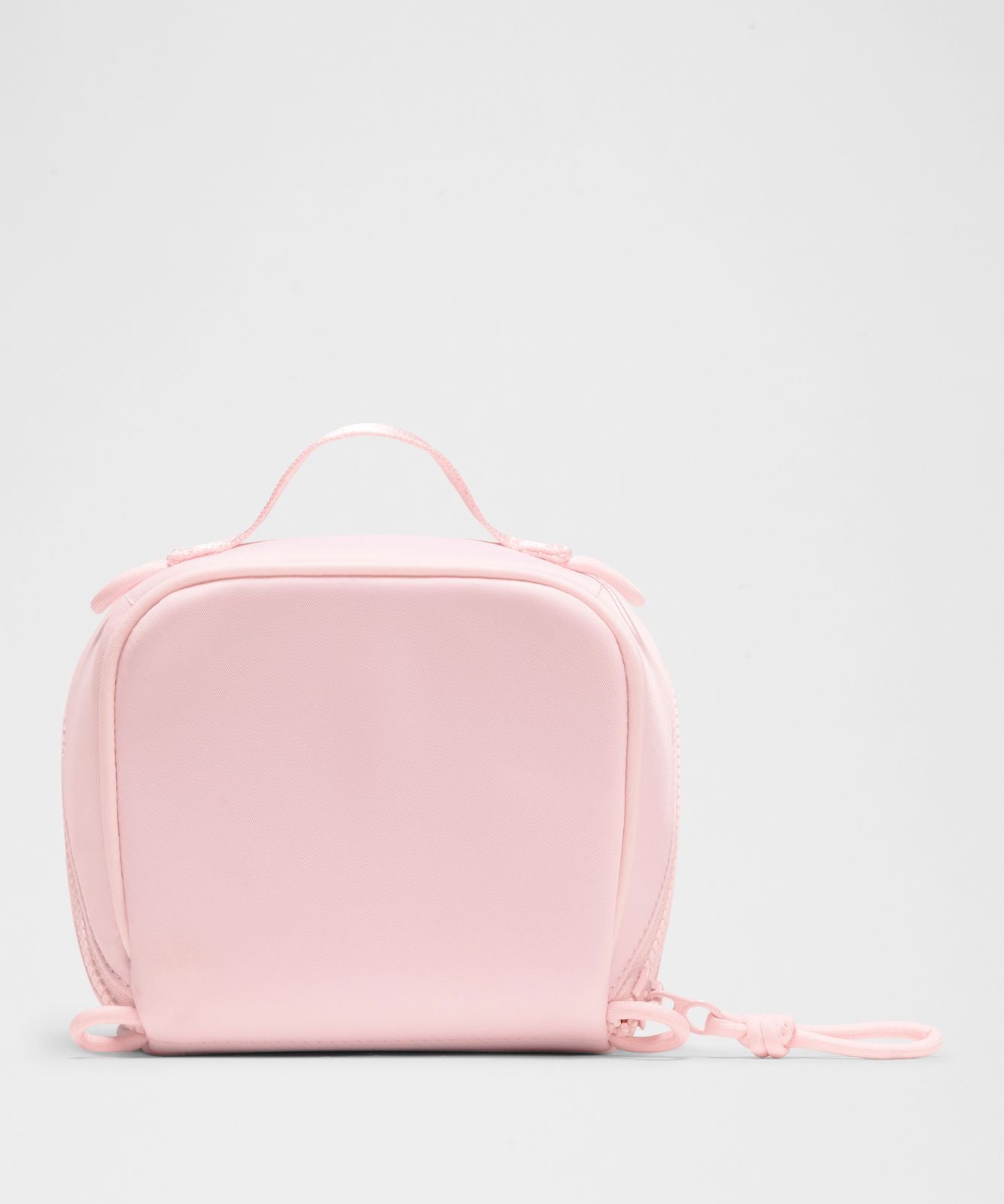 Open-Flat Toiletry Bag Small Pink Pearl/Rose Gold