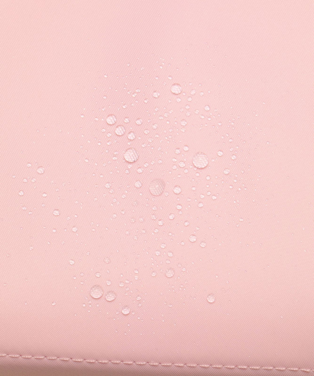 Open-Flat Toiletry Bag Small Pink Pearl/Rose Gold